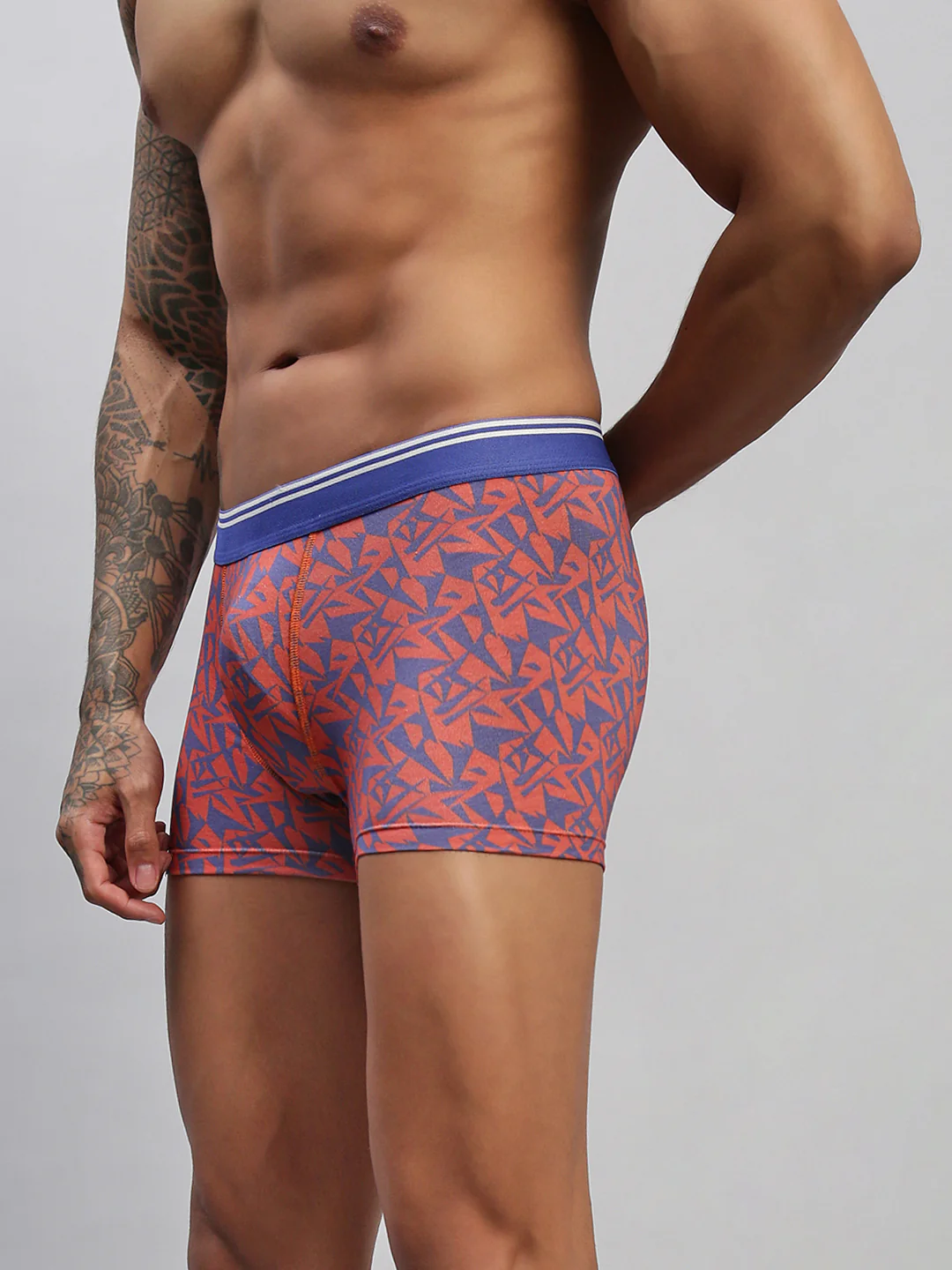 Men Triangle Modal Printed Trunks - Image 3