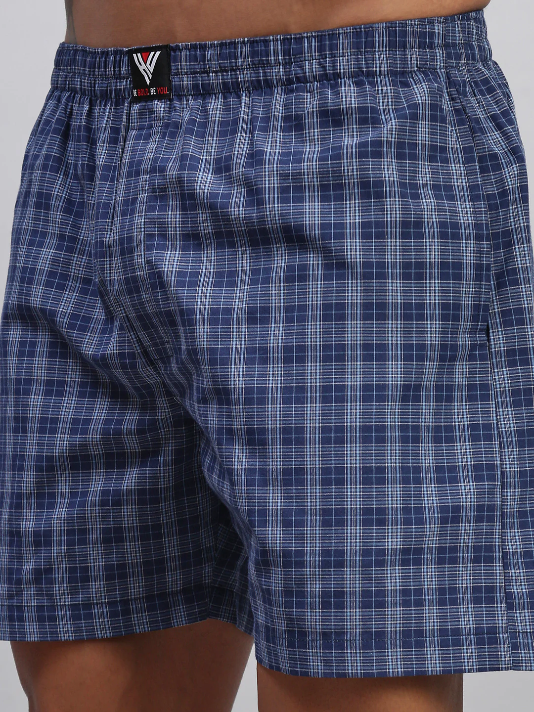 Men Striped Cotton Boxer Shorts - Image 6