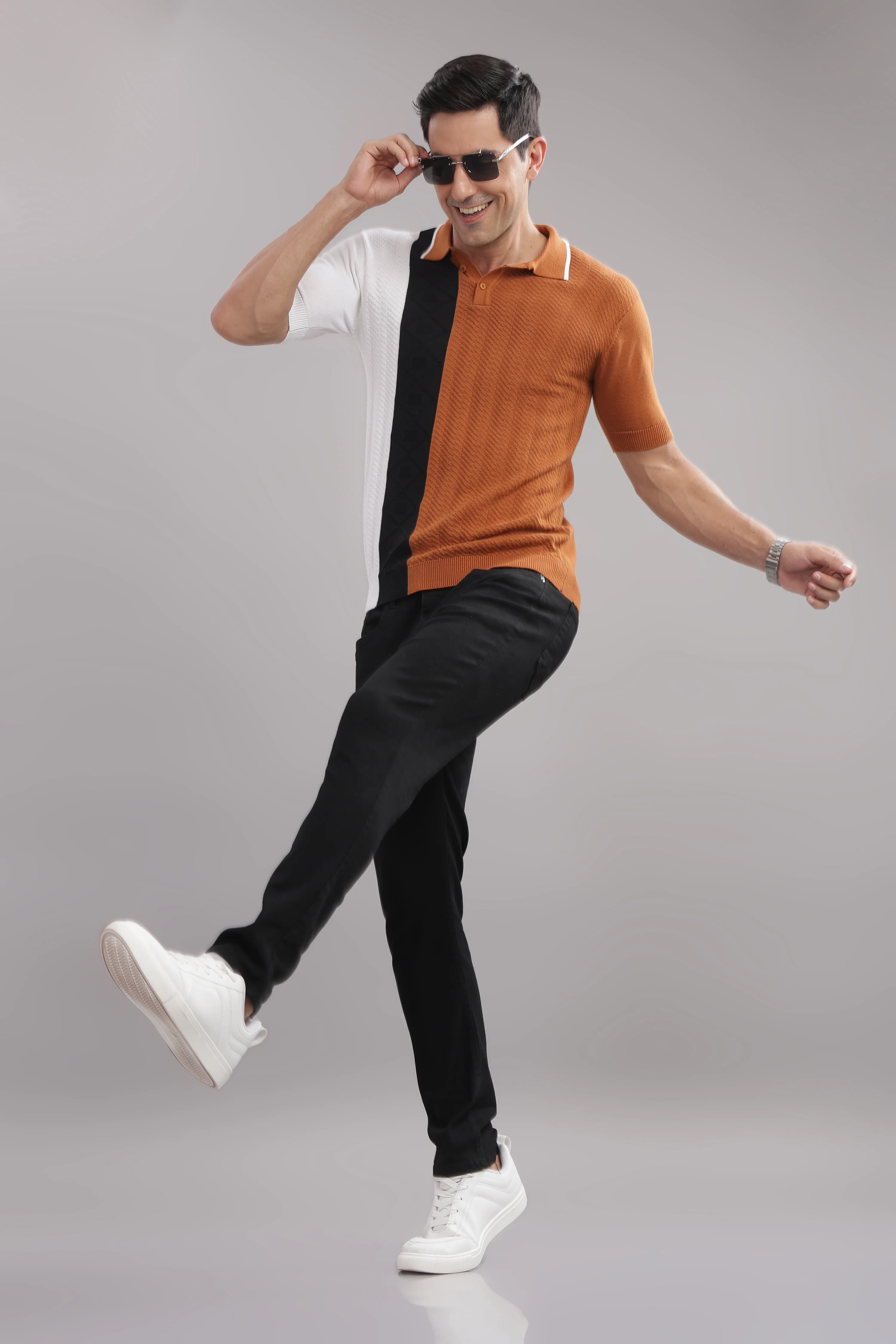 Men Multi Cotton Regular T-Shirt - Image 5