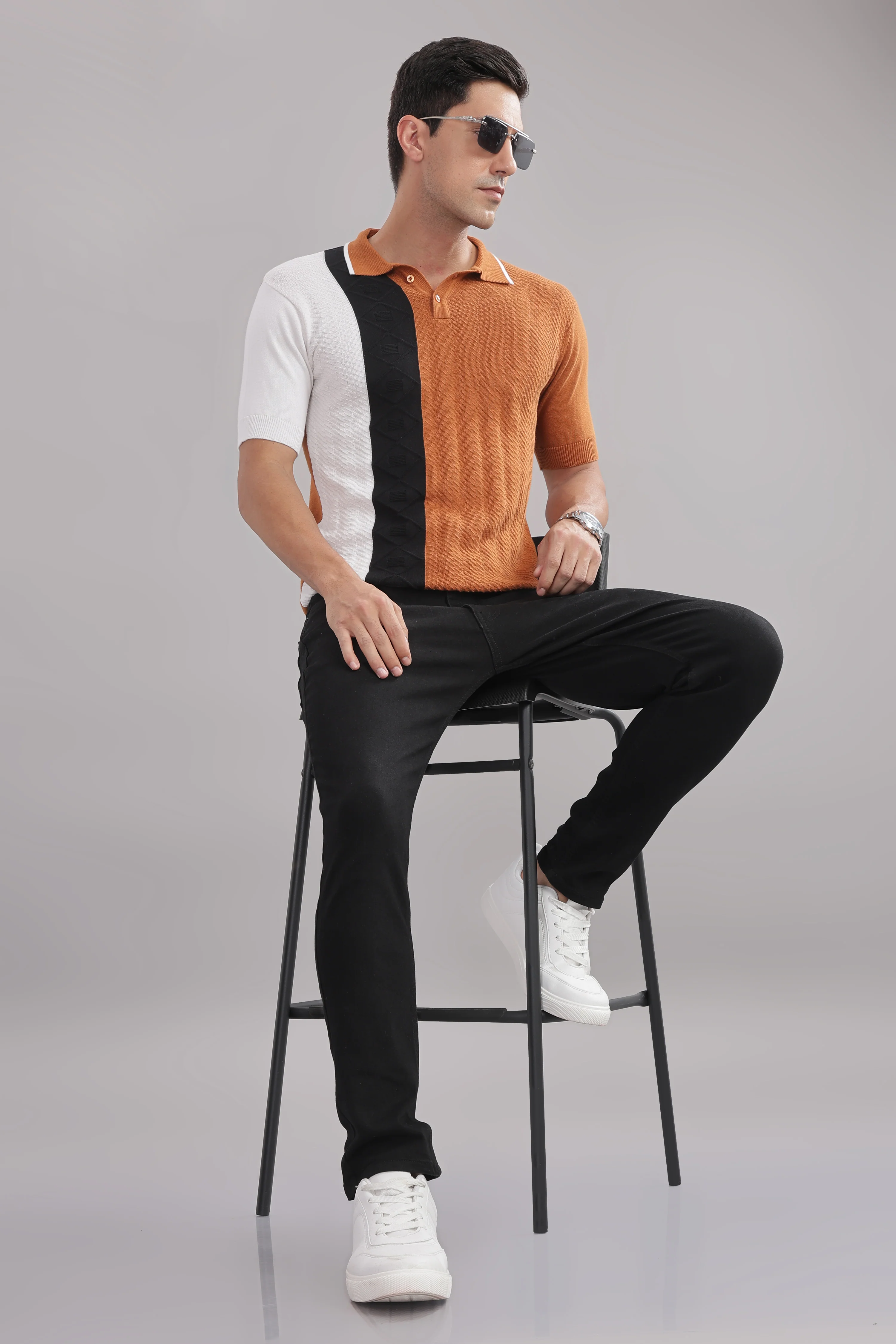 Men Multi Cotton Regular T-Shirt - Image 7