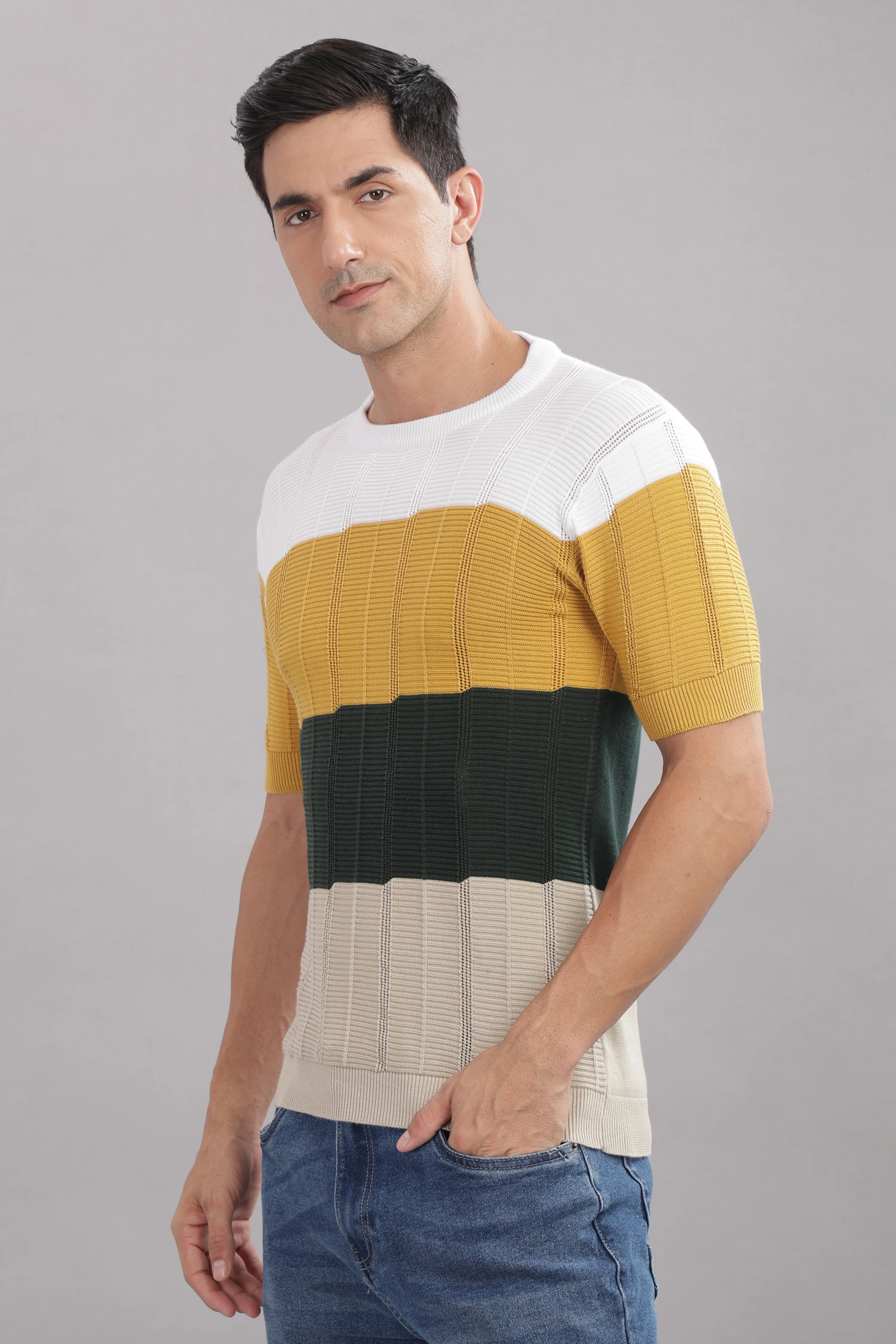 Men Multi Printed Cotton Regular T-Shirt - Image 10