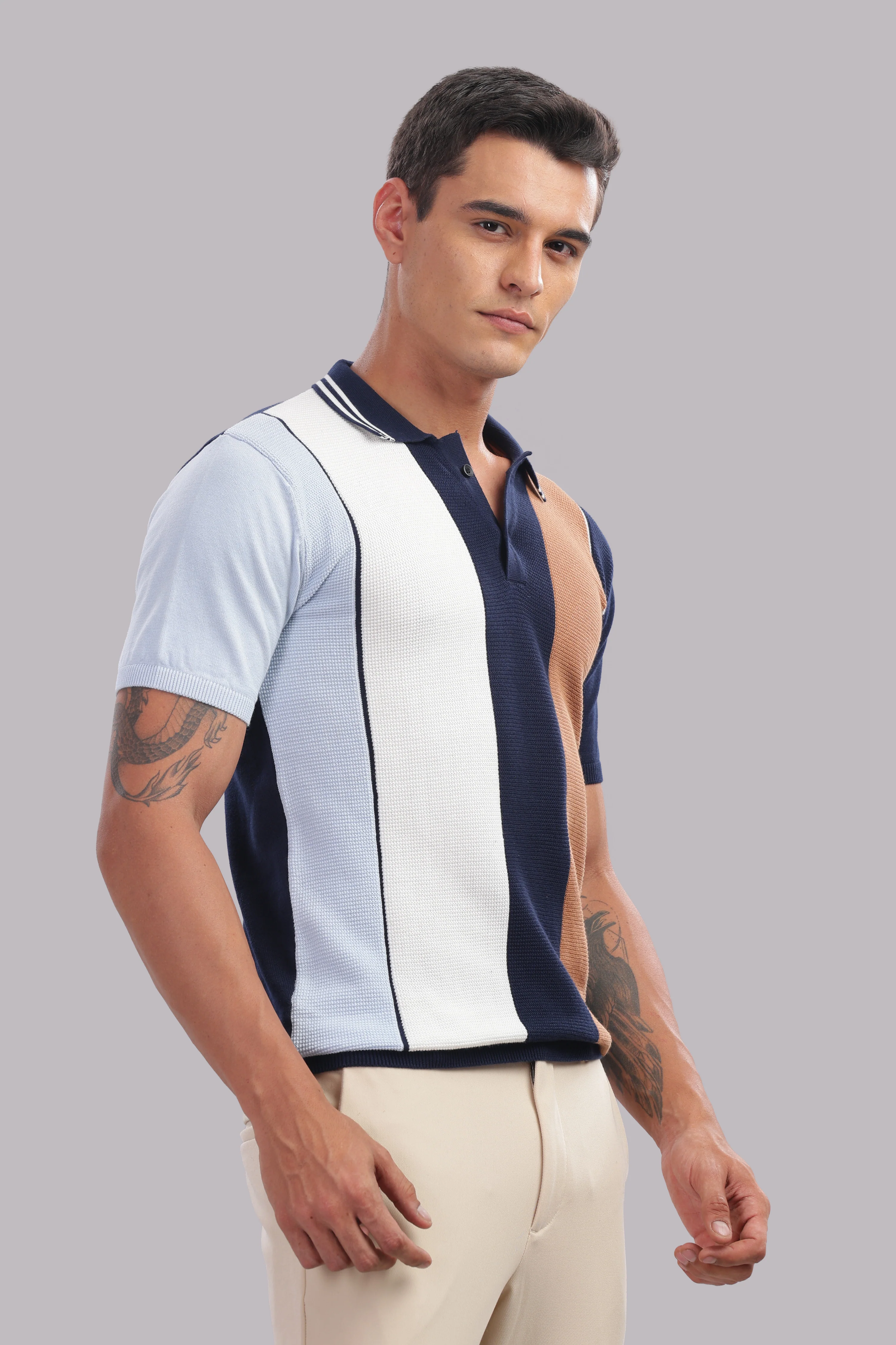 Men Multi Printed Cotton Regular T-Shirt - Image 5