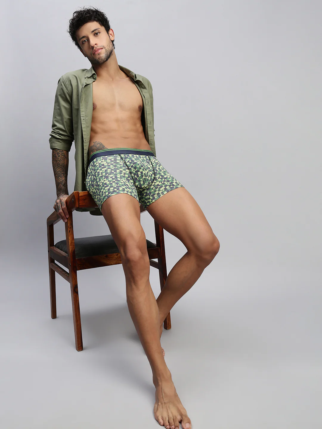 Men Modal Printed Trunks - Image 5