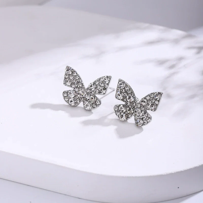 Diamond Butterfly Earring