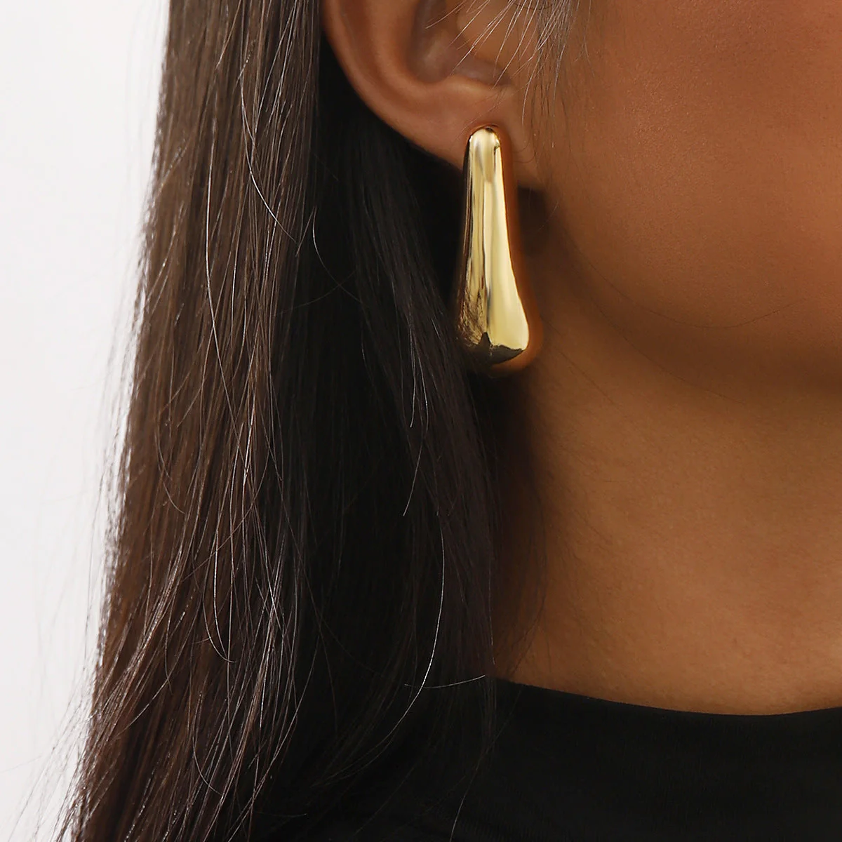 Gold Pin Earring