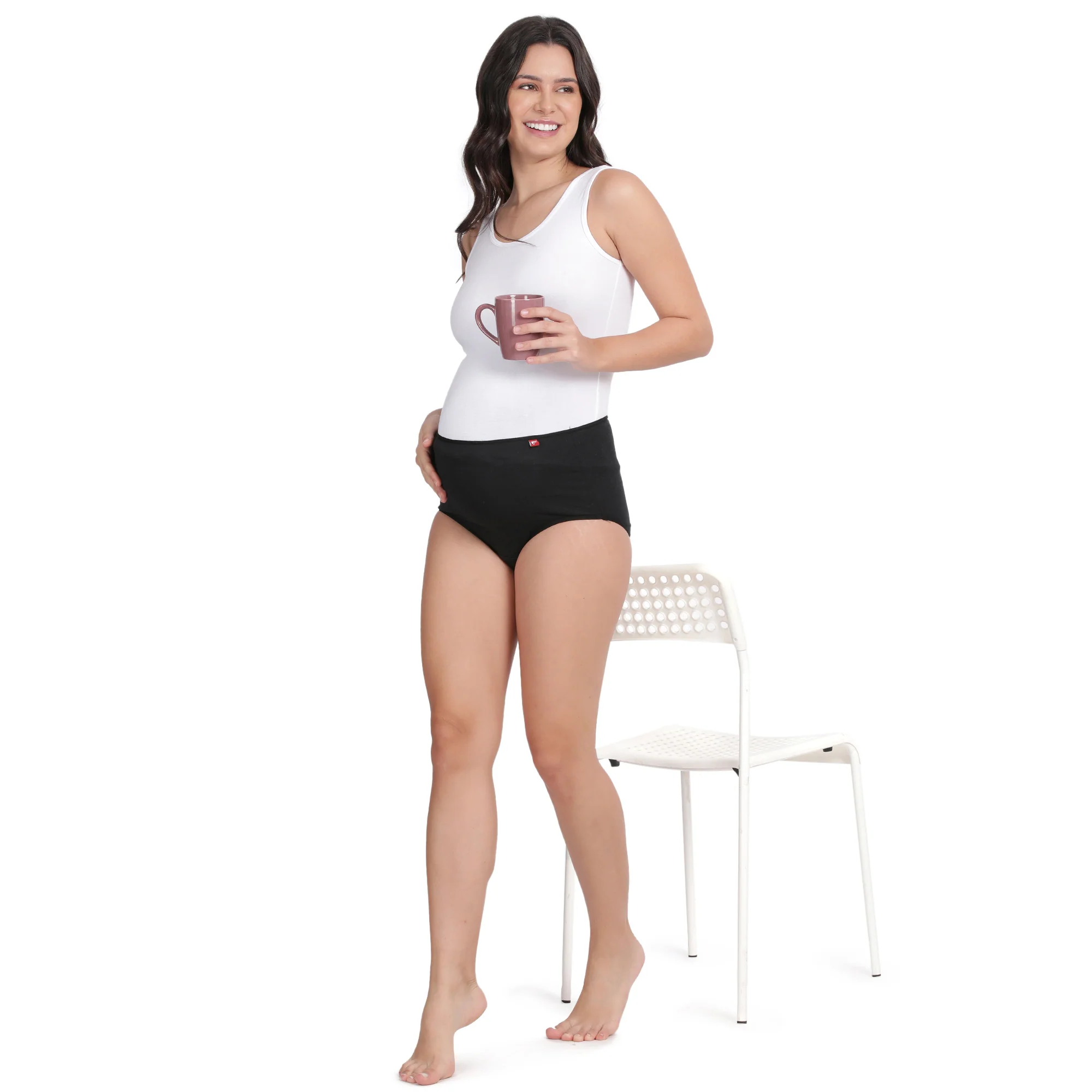 High Rise 3/4th Coverage Maternity Panty - Image 6