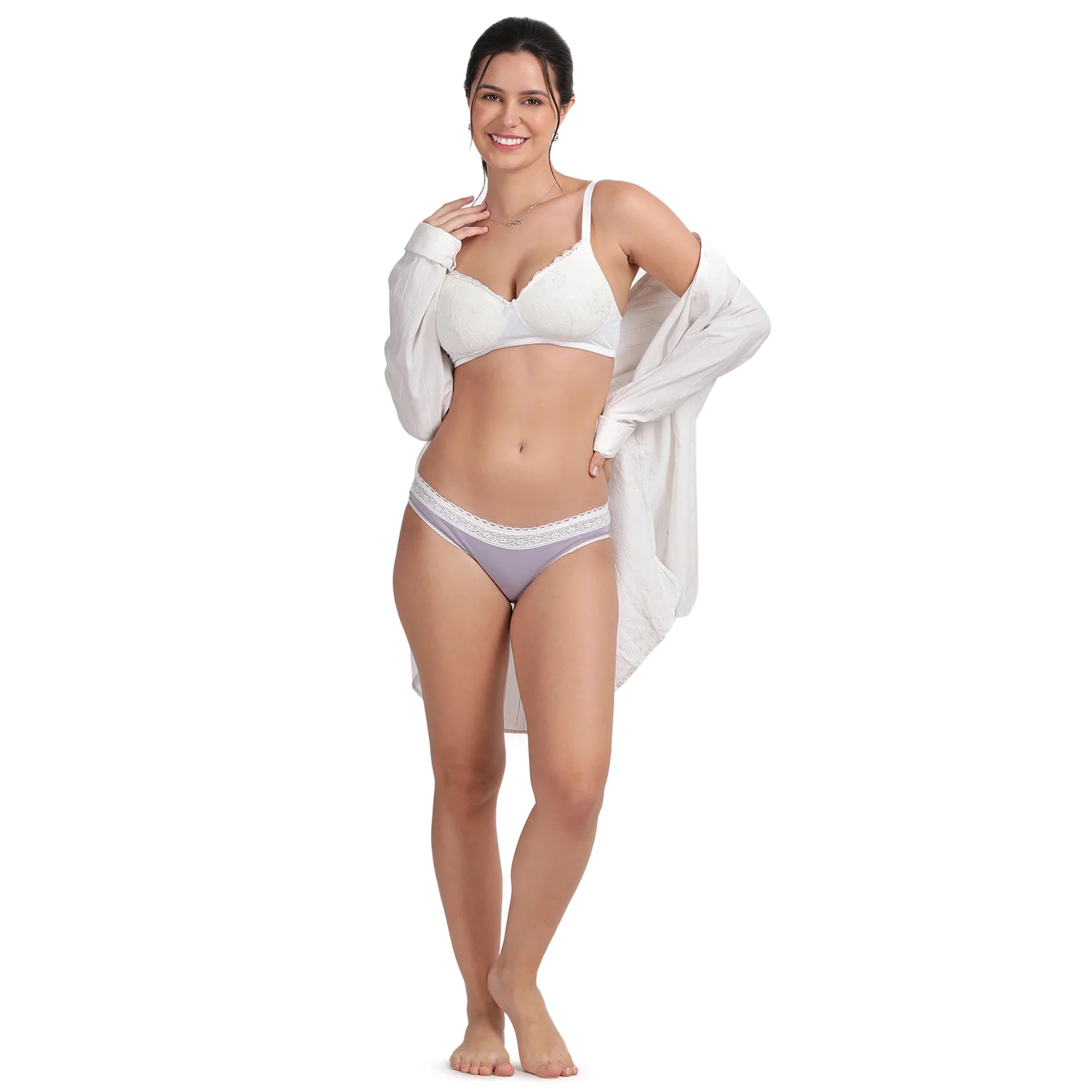 Low Rise Half Coverage Lace Bikini - Image 5