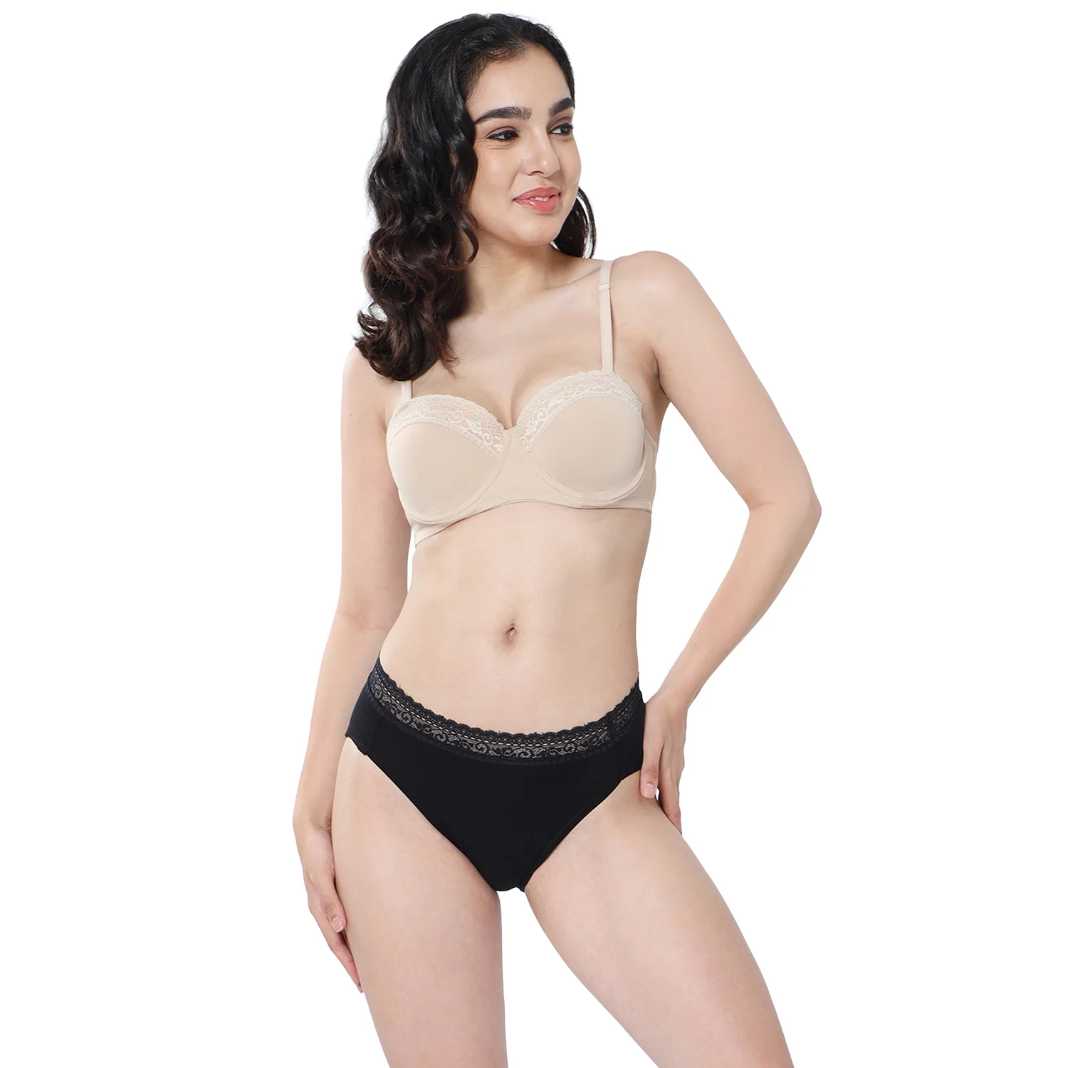 Medium Rise 3/4th Coverage Lace Hipster Pack Of 2 - Image 12