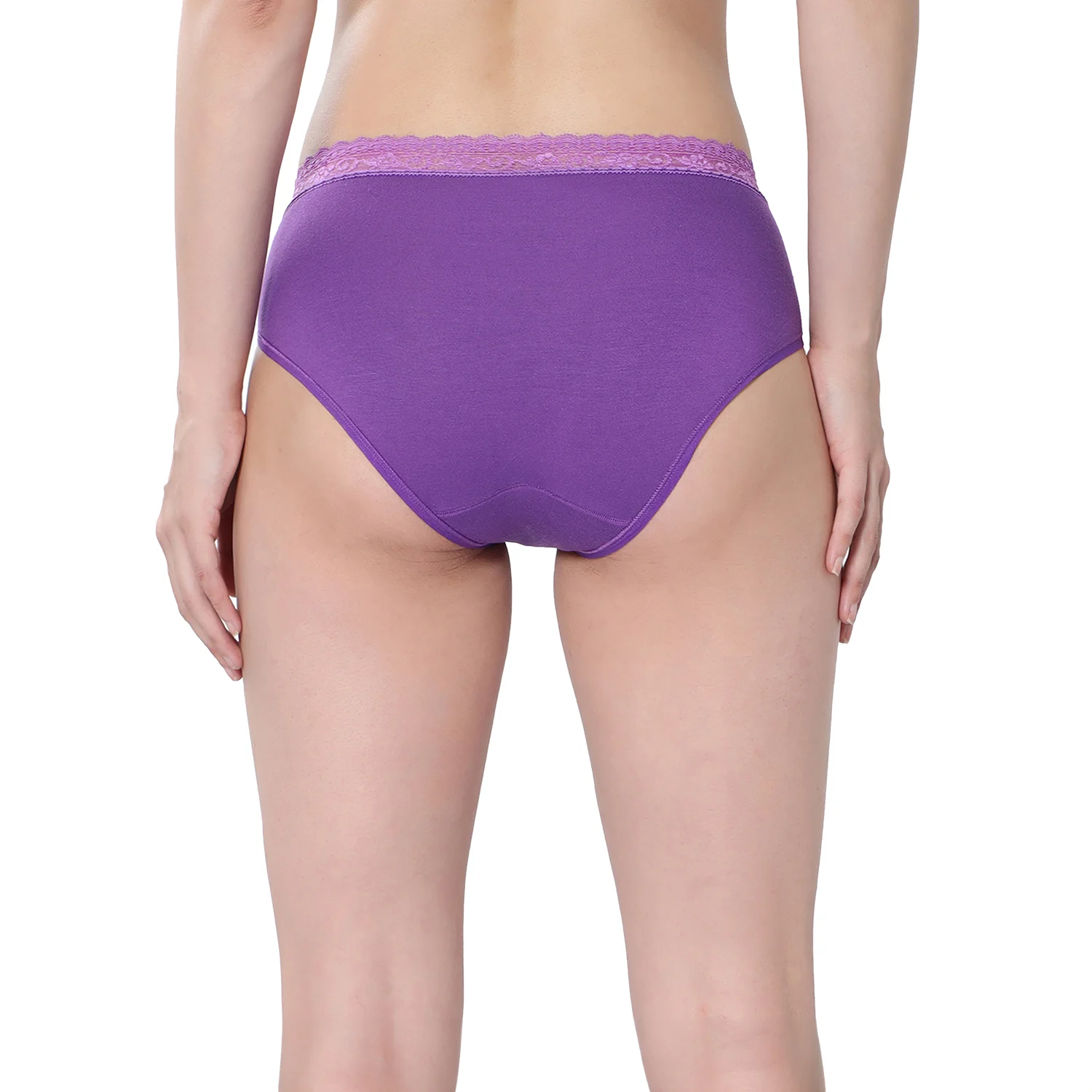 Medium Rise 3/4th Coverage Lace Hipster Pack Of 2 - Image 3