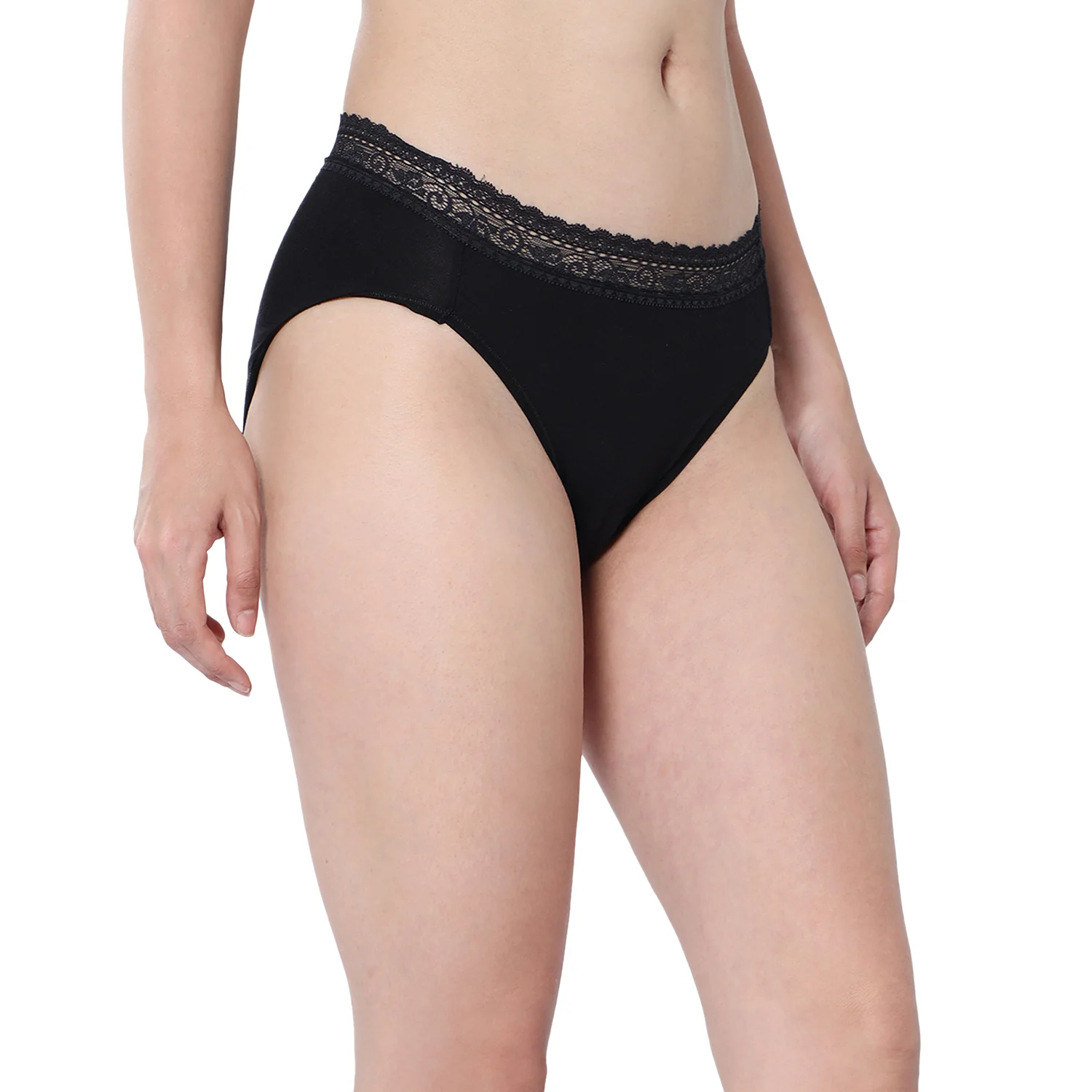 Medium Rise 3/4th Coverage Lace Hipster Pack Of 2 - Image 8