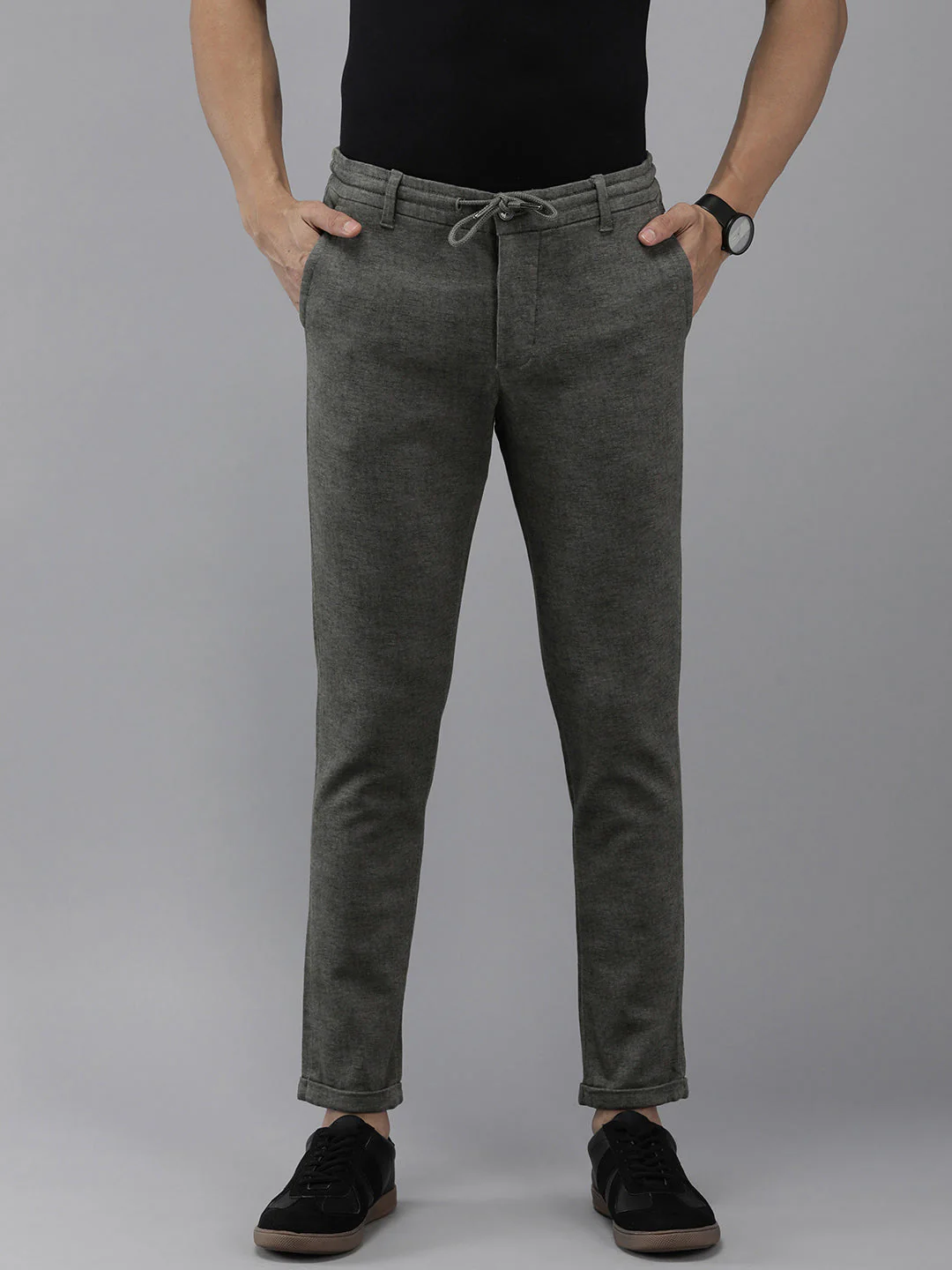 Men Ardor Edition Grey Tapered Fit Chinos