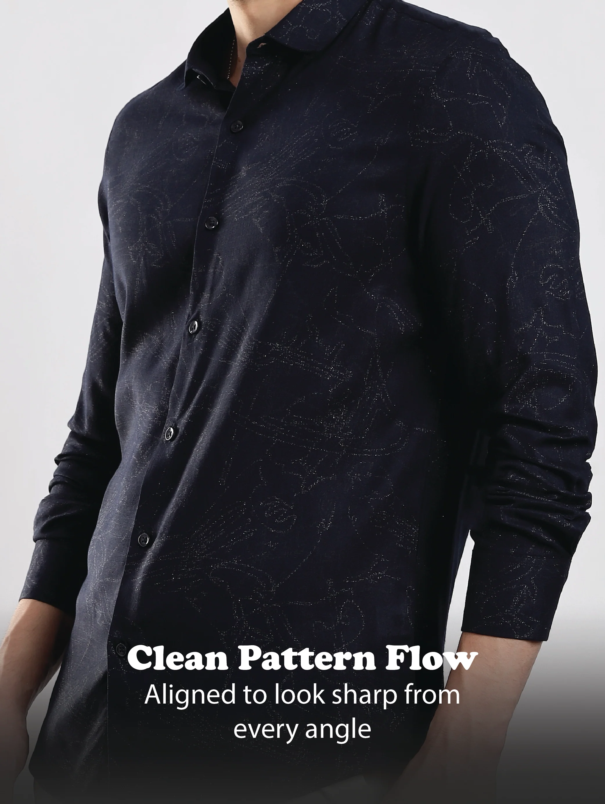Men Black Glitter print festive wear - Image 14