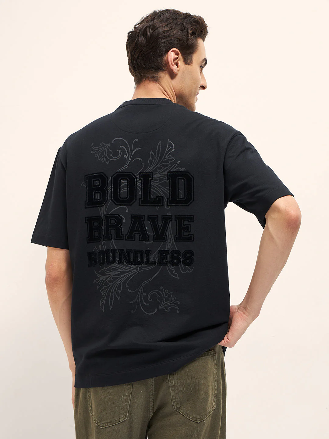 Men Black Oversize T-Shirt