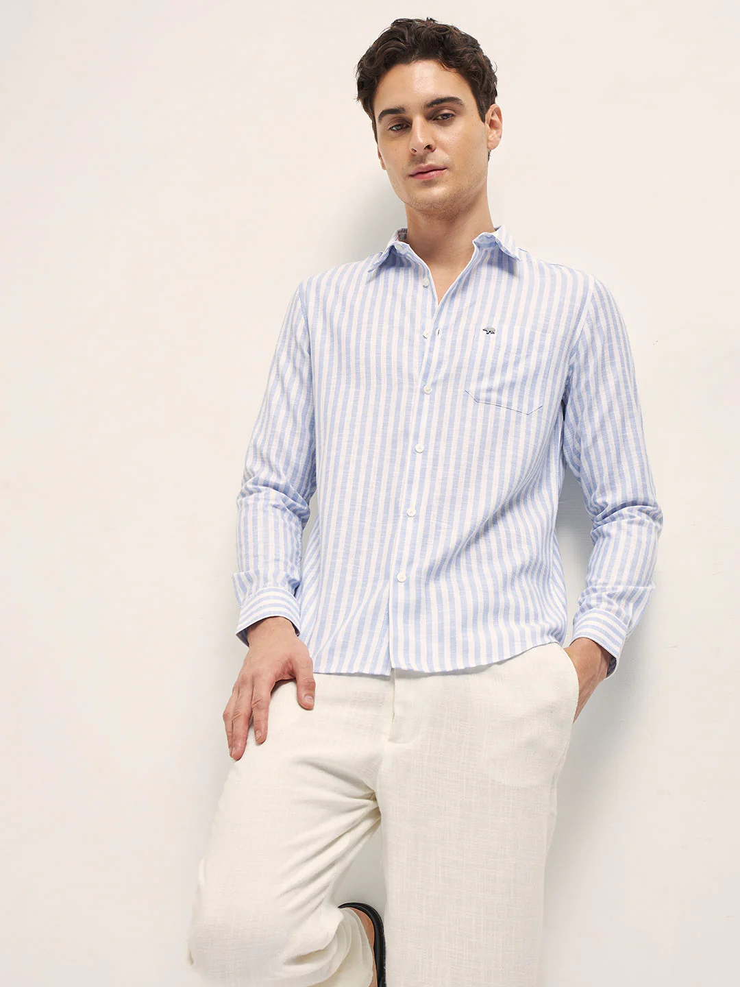 Men Blue Casual Shirt