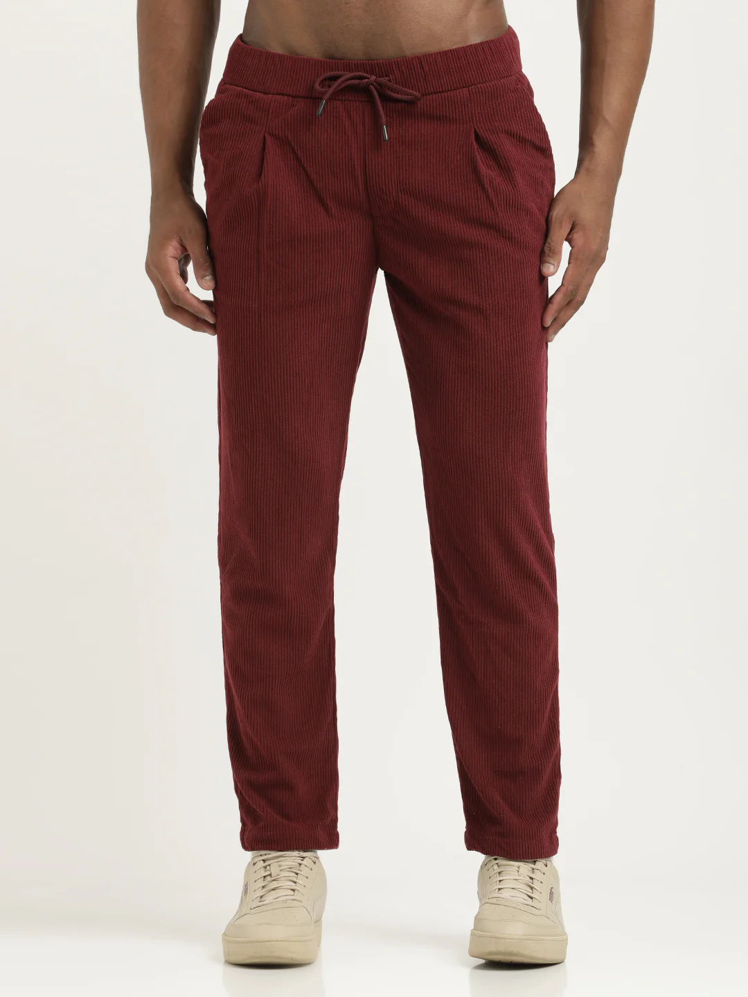 Men Corduroy Trousers with 3 Pockets