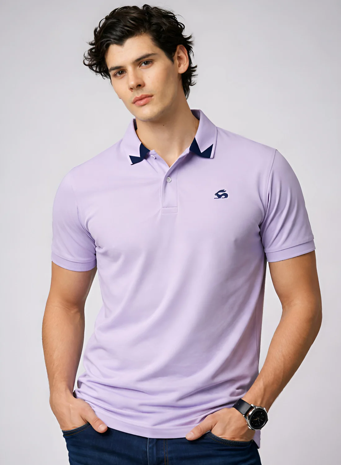 Men Cotton Polo T Shirt