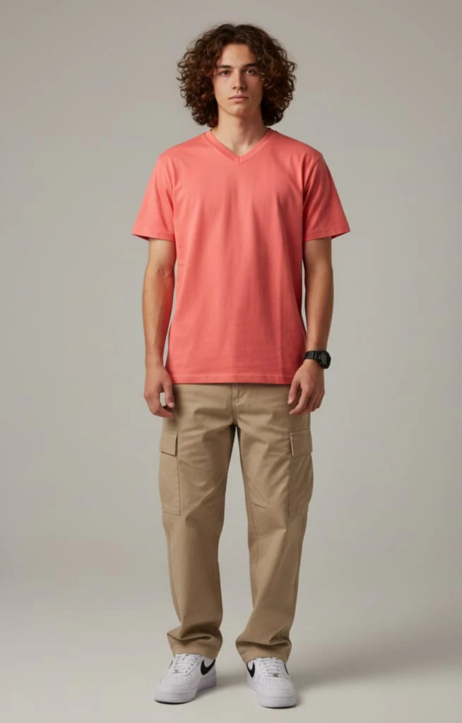 Men Cotton V-Neck T-Shirt Pack of 3 - Image 3