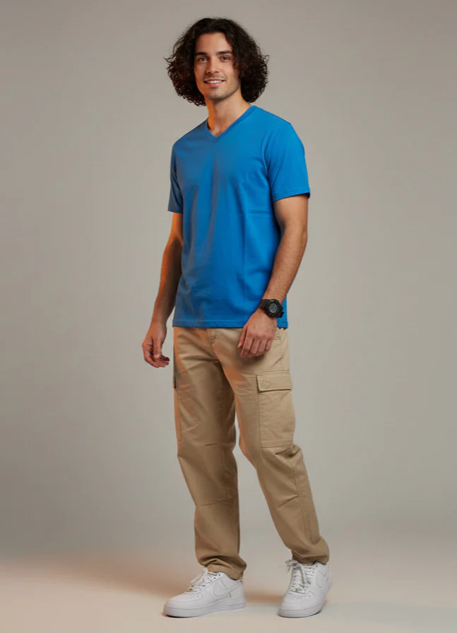Men Cotton V-Neck T-Shirt Pack of 4 - Image 8