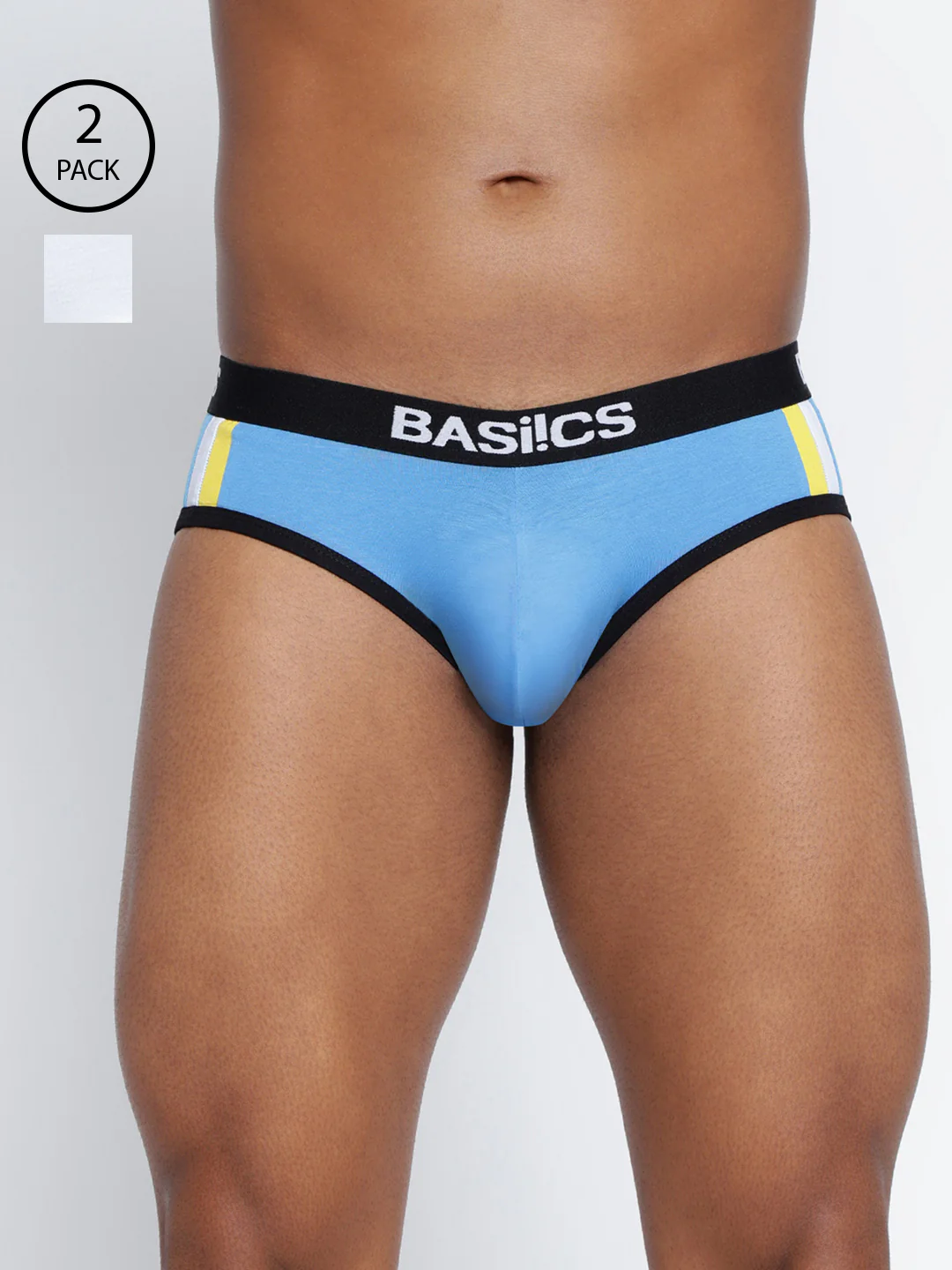 Men Double Striped Brief Pack of 2