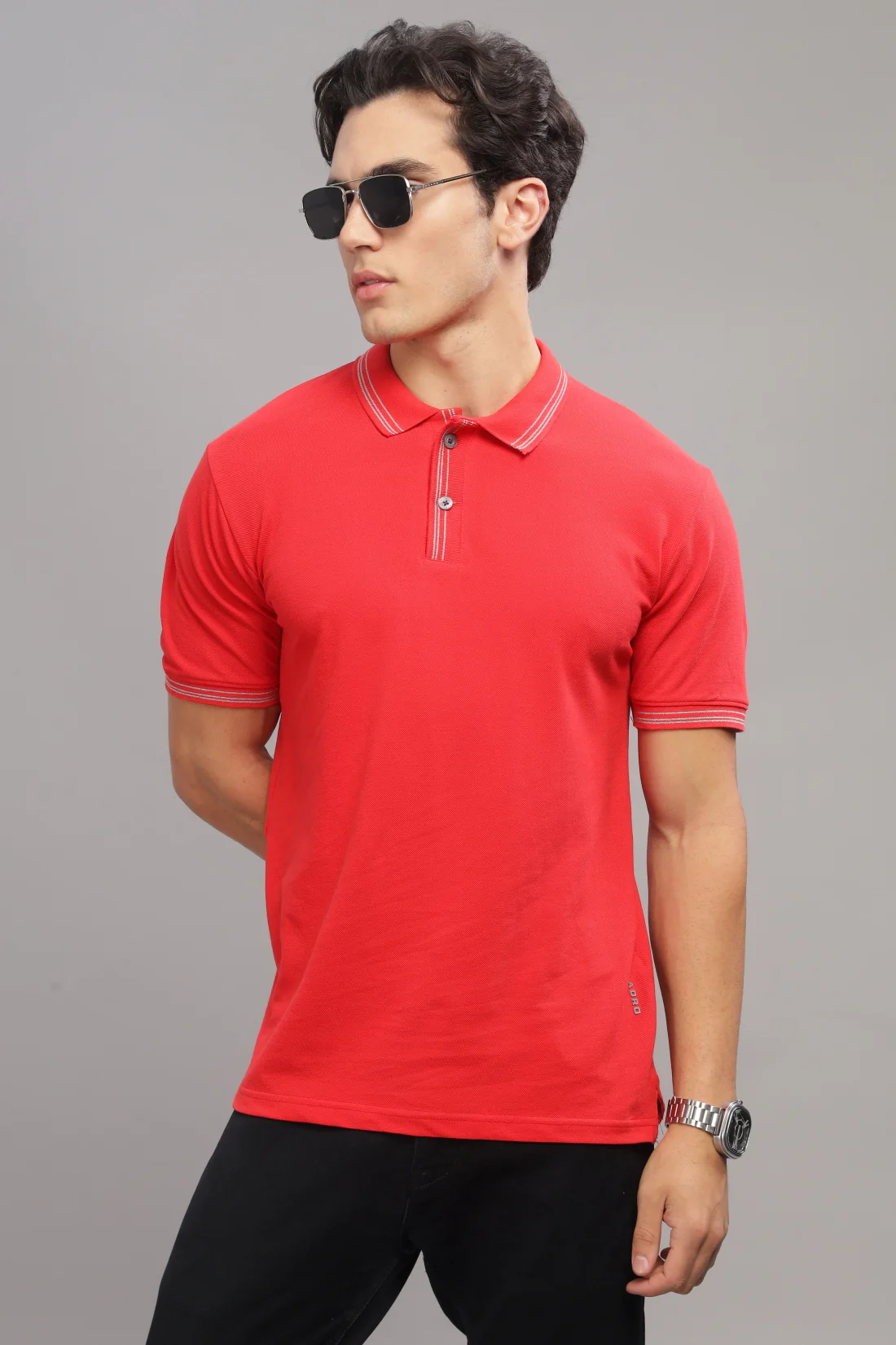 Men Firebrick Regular Fit Polo T-Shirt