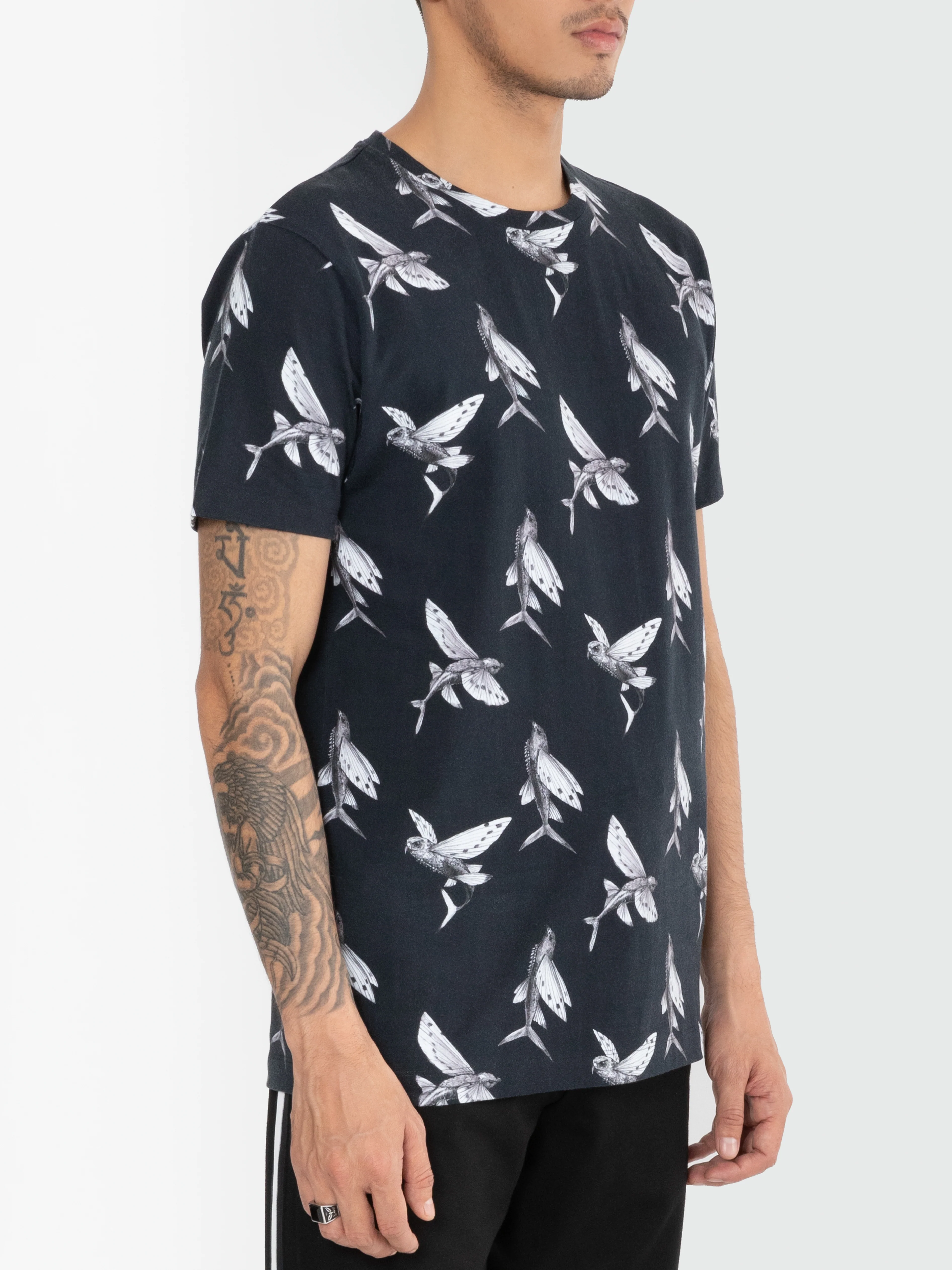 Men Flying Fish Tee
