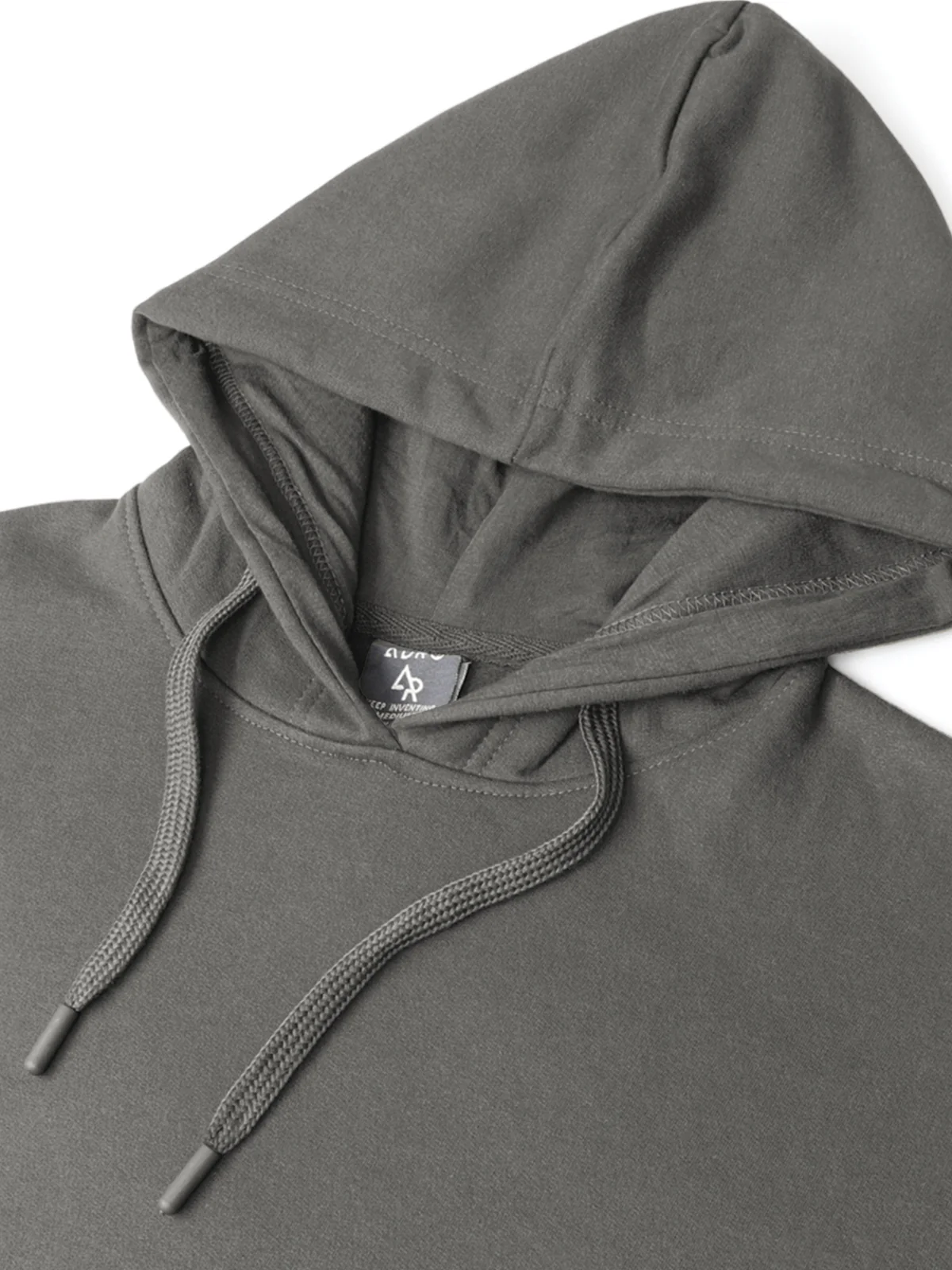 Men Grey Cotton Fleece Printed Hoodie - Image 5