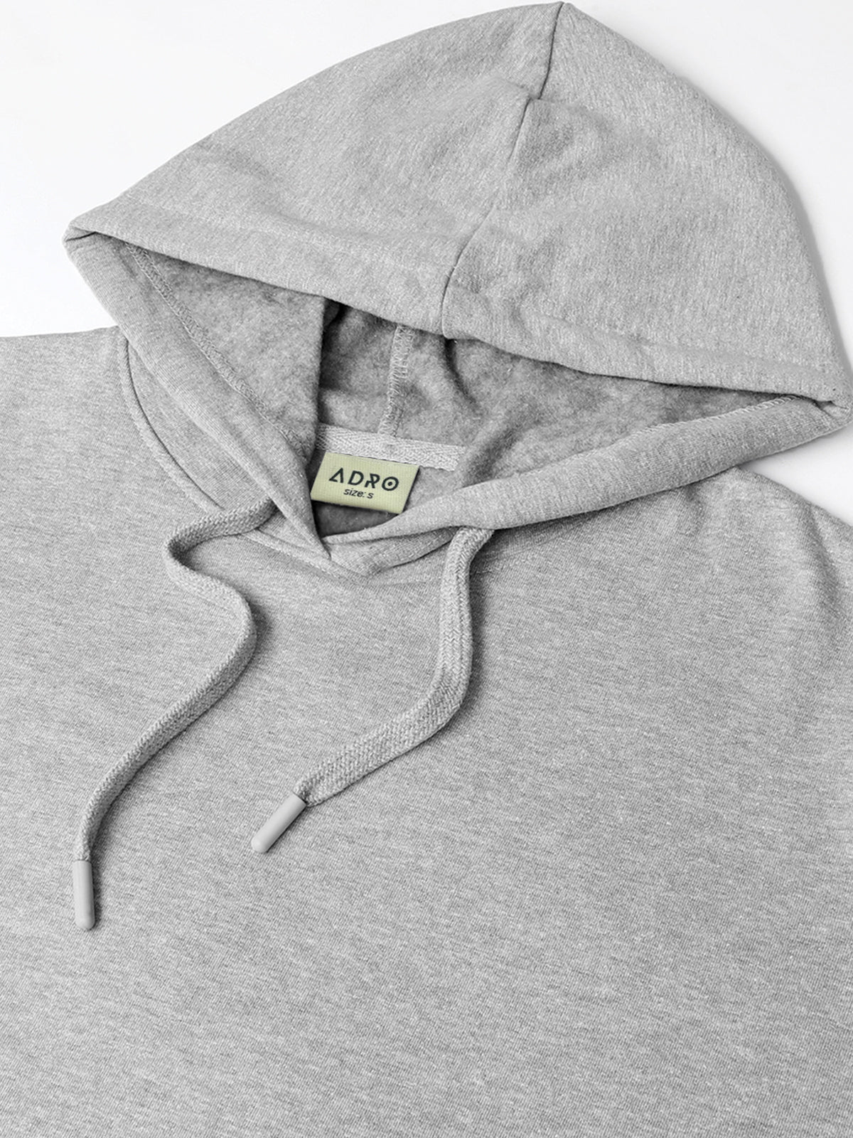 Men Grey Cotton Fleece Printed Hoodie - Image 5