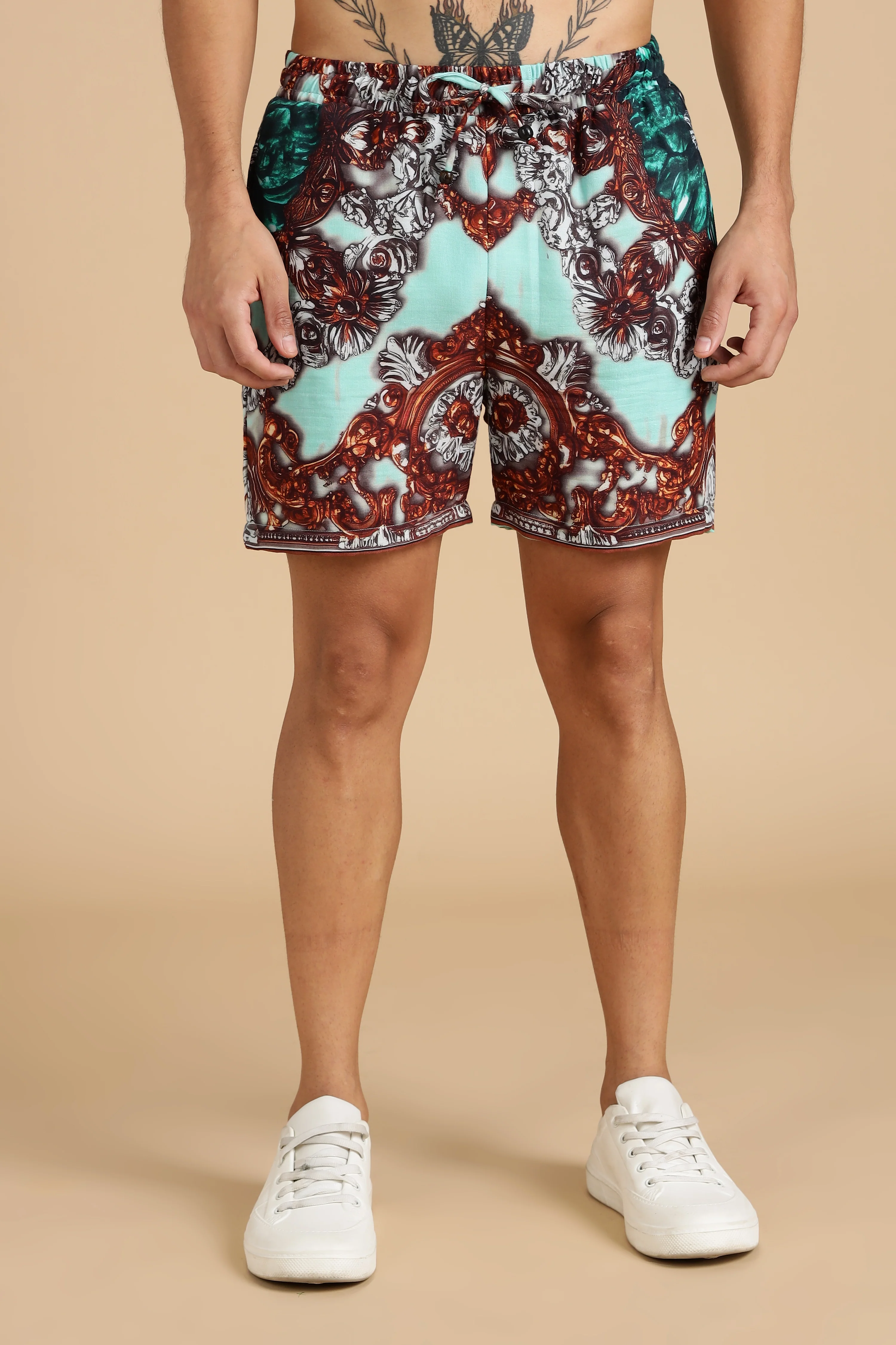 Men Jade Gauge Cotton Coord Set - Image 6