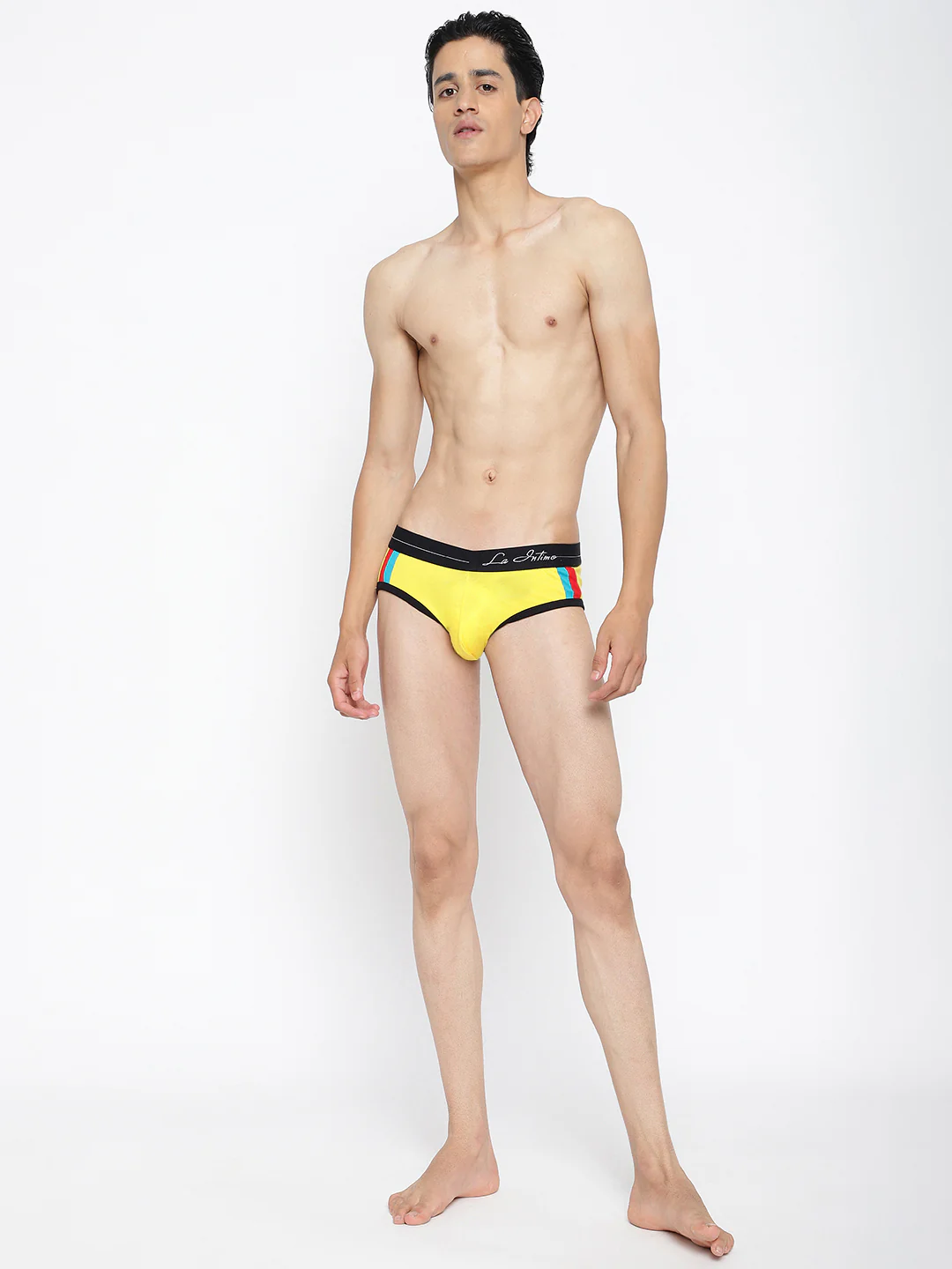 Men Double Striped Classic Brief - Image 4