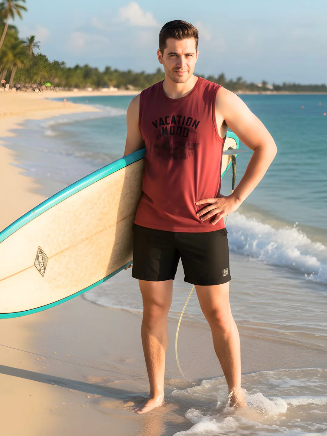 Men Maroon Printed T-shirt - Image 3