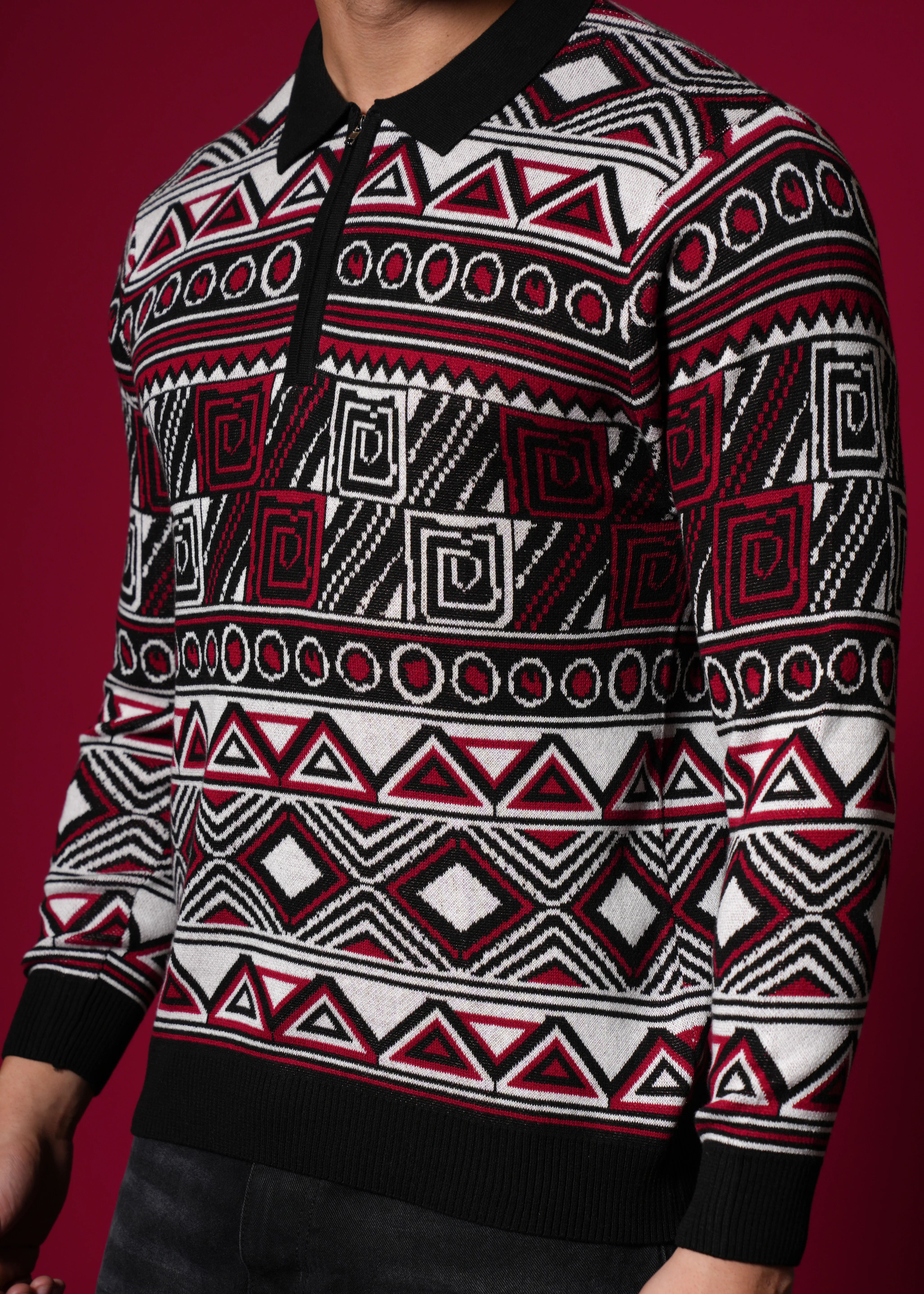 Men Multi-Color Cotton Sweatshirt - Image 4