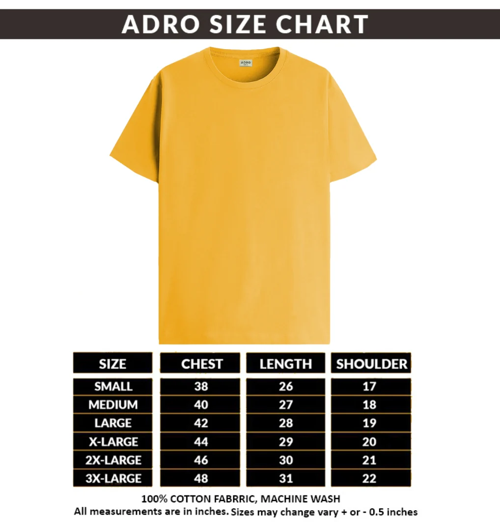 Men Mustard Round Neck T Shirt - Image 6