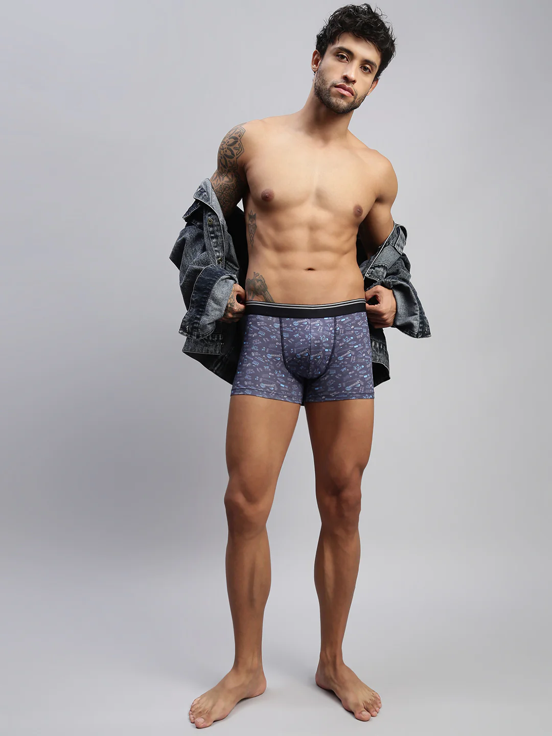 Men Pack of 2 Modal Printed Trunks - Image 4