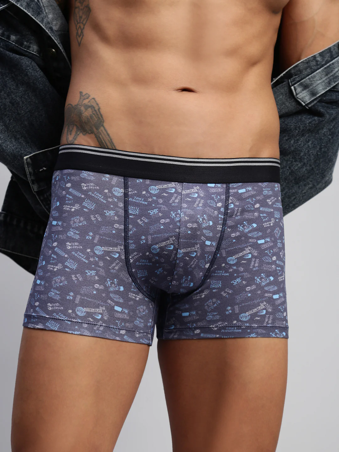 Men Pack of 2 Modal Printed Trunks - Image 5