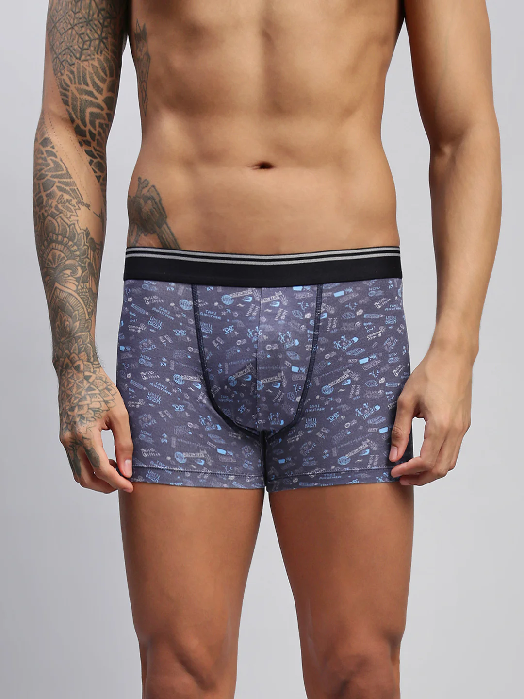 Men Pack of 2 Modal Printed Trunks - Image 10