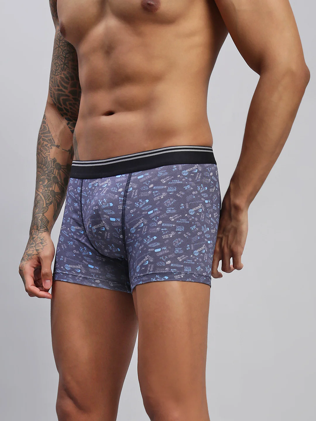 Men Pack of 2 Modal Printed Trunks - Image 9