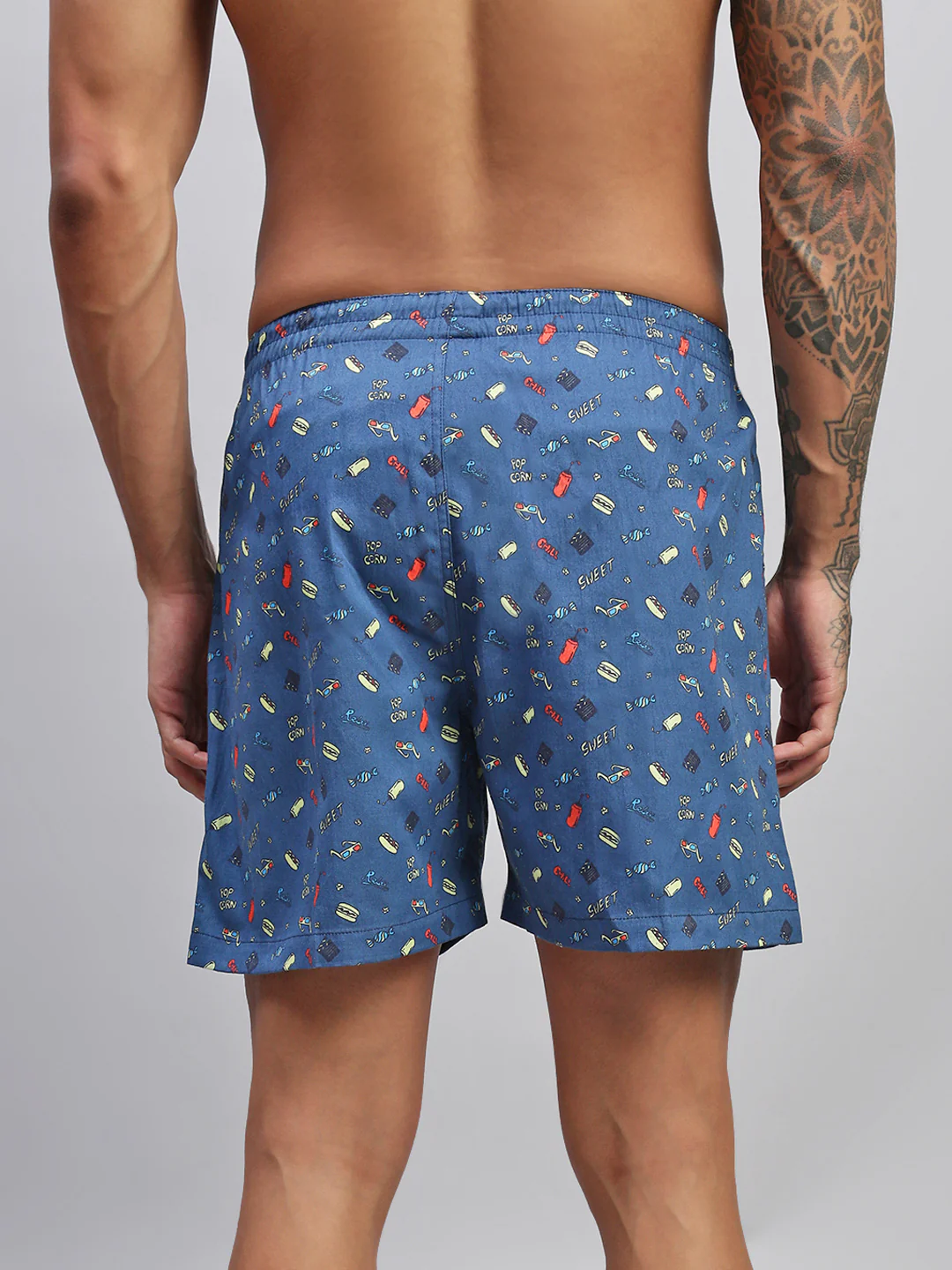Men Pack of 2 Printed Cotton Boxer Shorts - Image 4