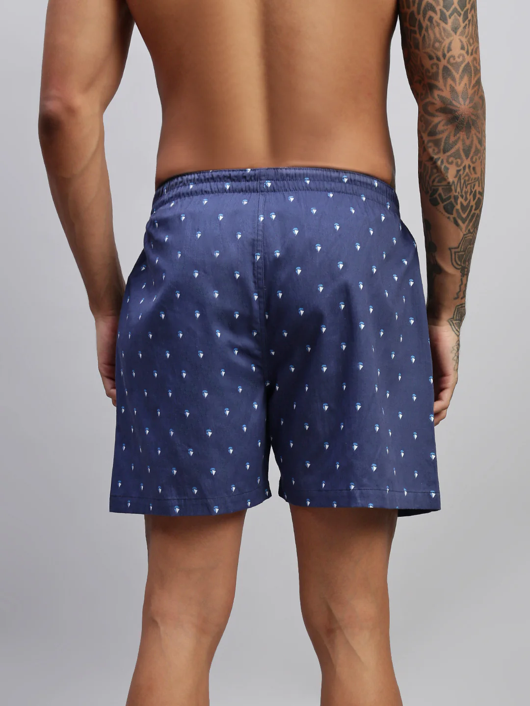 Men Pack of 2 Printed Cotton Boxer Shorts - Image 10