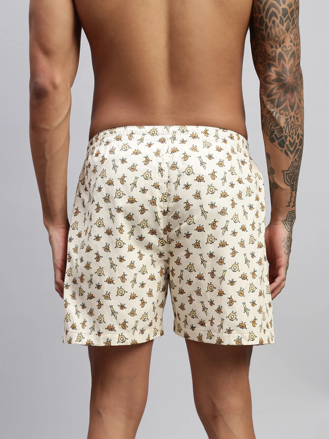 Men Pack of 2 Printed Cotton Boxer Shorts - Image 15
