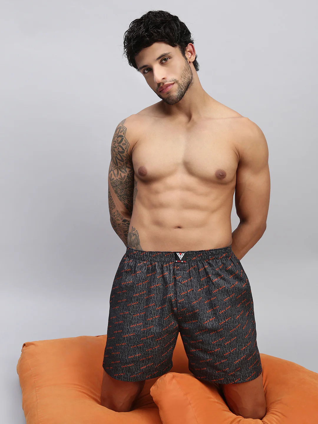 Men Pack of 2 Printed Cotton Boxer Shorts - Image 8