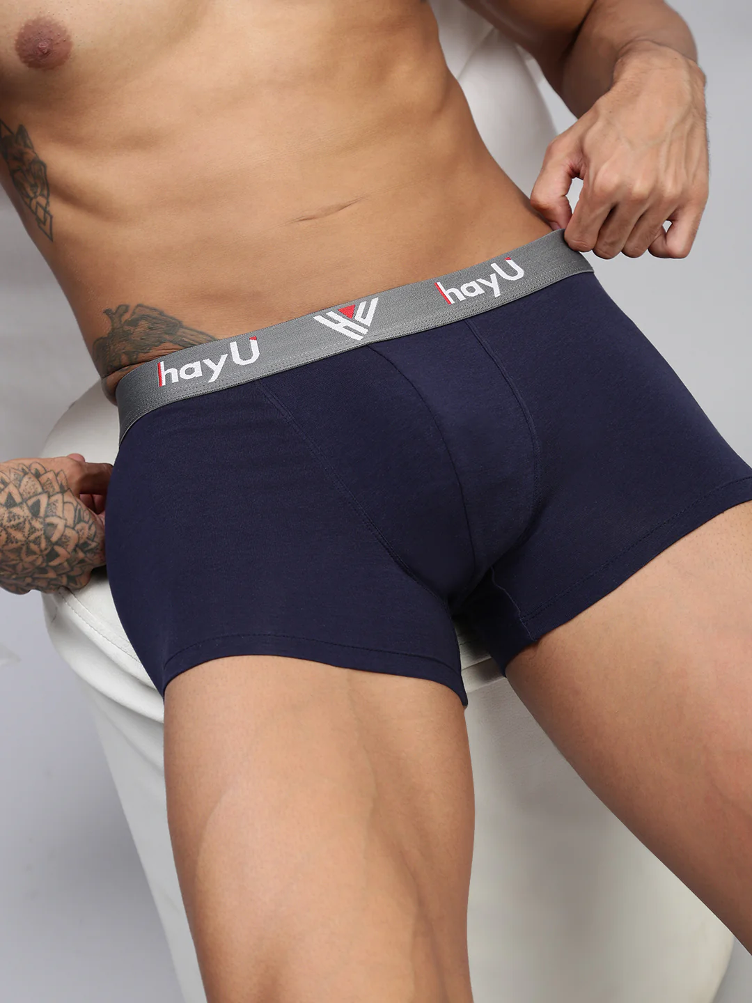 Men Pack of 3 Cotton Stretch Trunks - Image 2