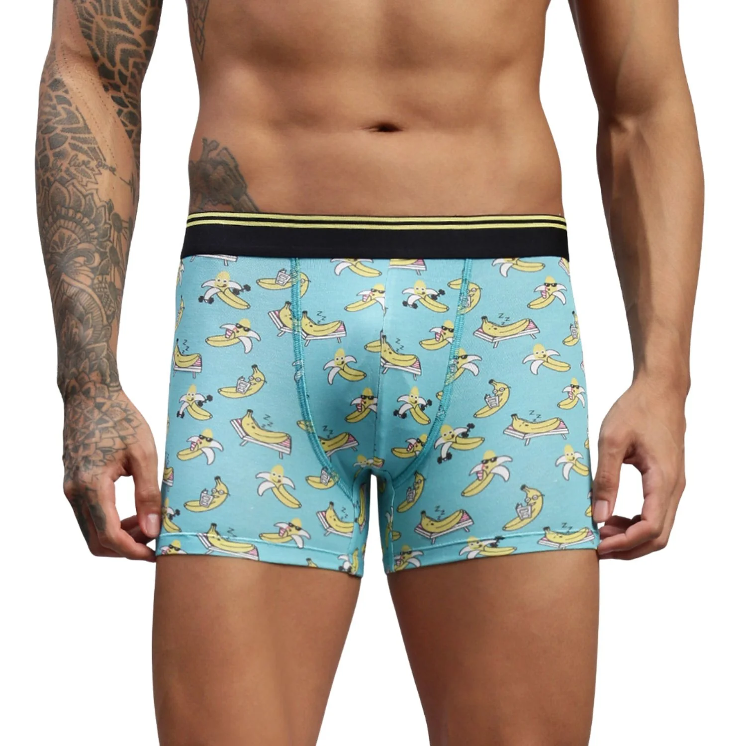 Men Pack of 3 men Modal Printed Trunks - Image 3