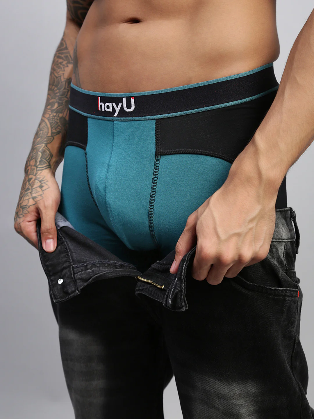 Men Pack of 3 Modal Dual Colour Trunks - Image 3