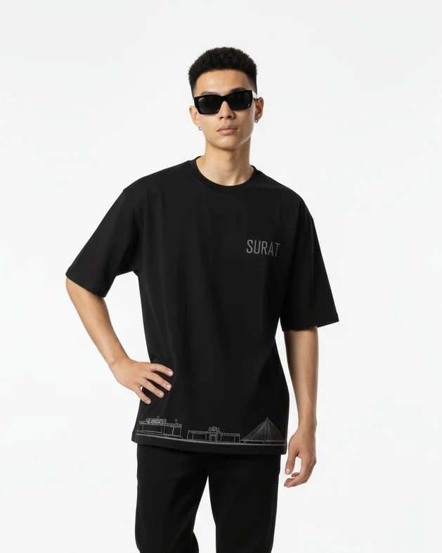 Men Printed Cotton Oversized T-Shirt - Image 7
