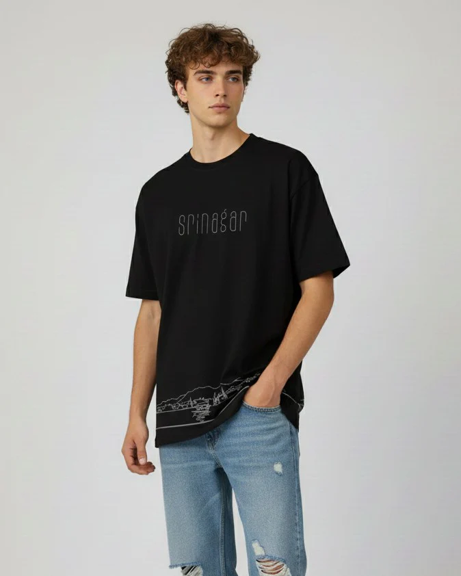 Men Printed Cotton Oversized T-Shirt - Image 6