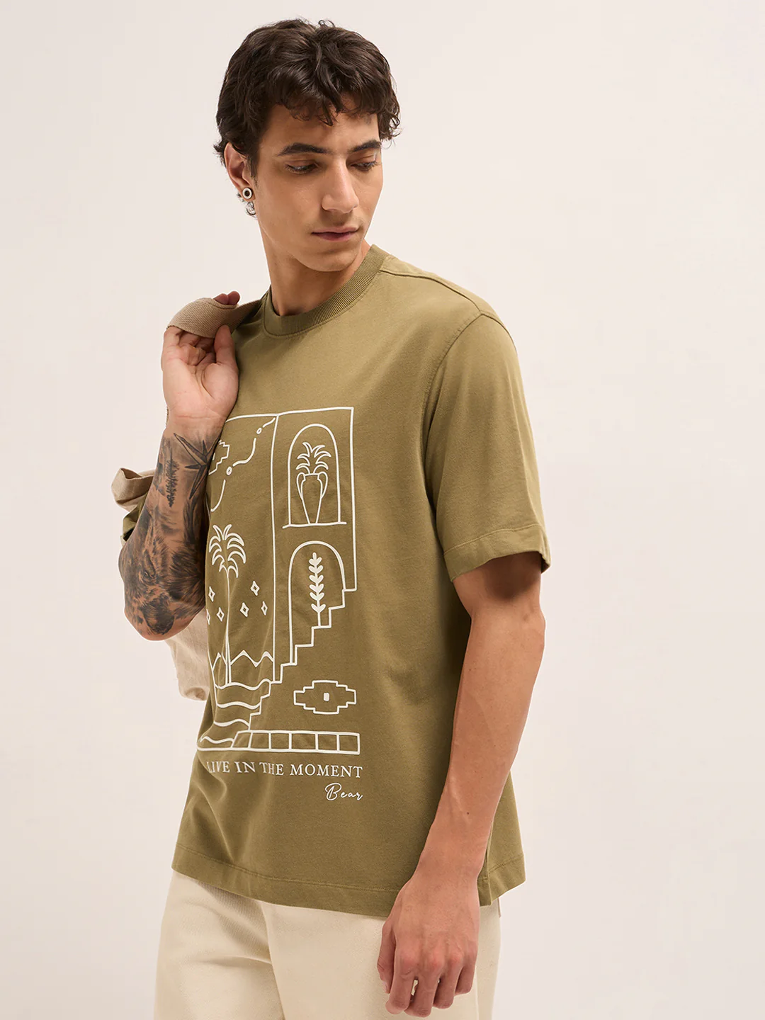 Men Pure Cotton T-Shirt