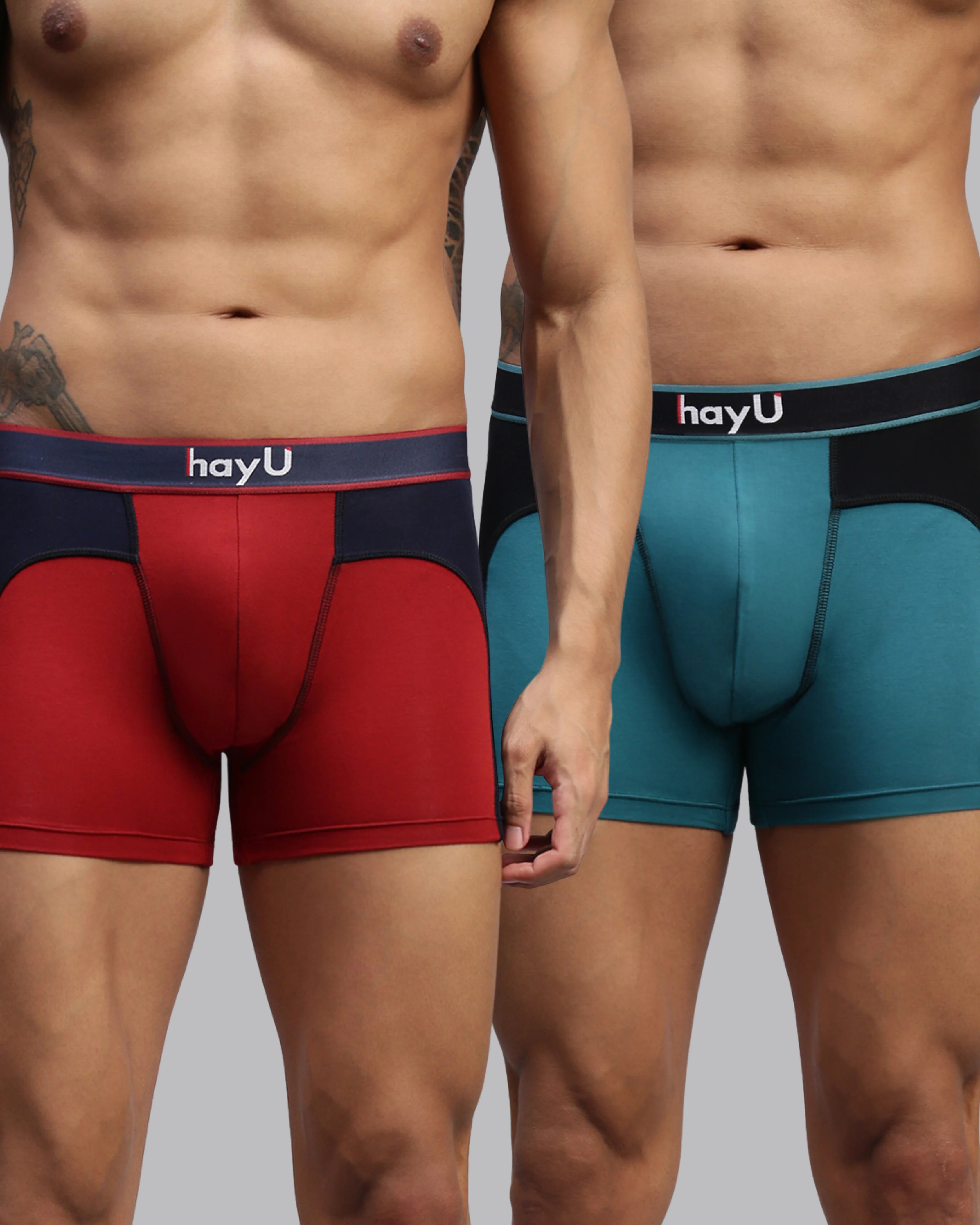 Men Pack of 2 Modal Elastane Trunks
