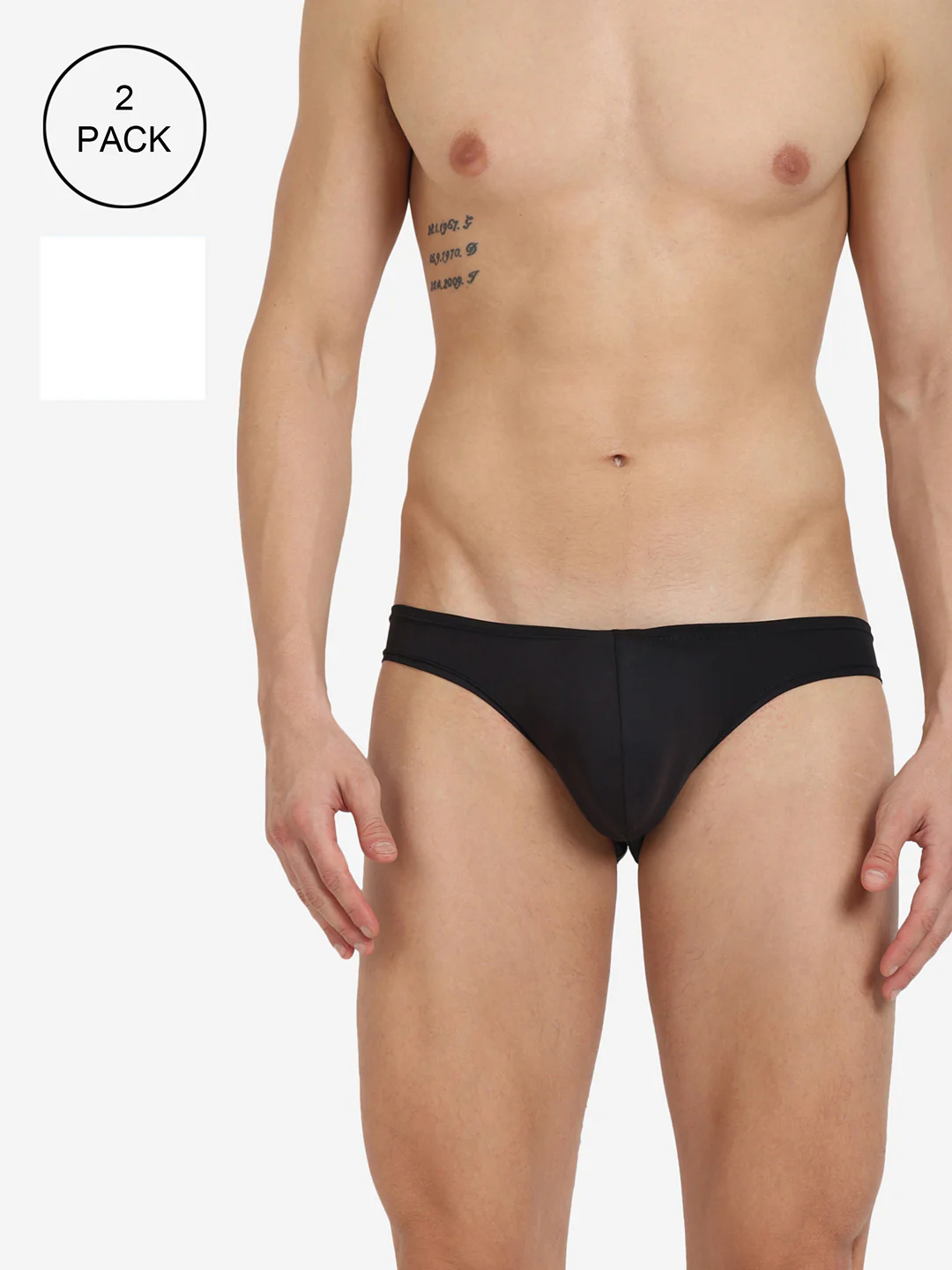 Men Semi-Seamless Featherlight Brief Pack of 2