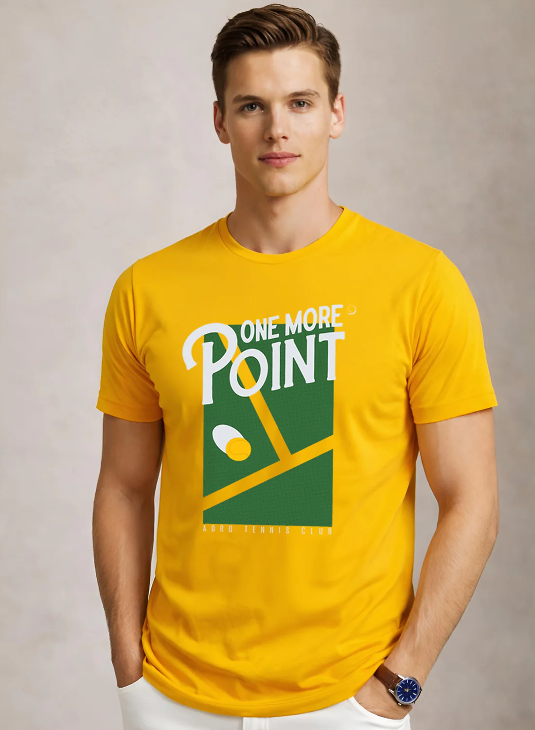 Men Tennis Printed T-Shirt