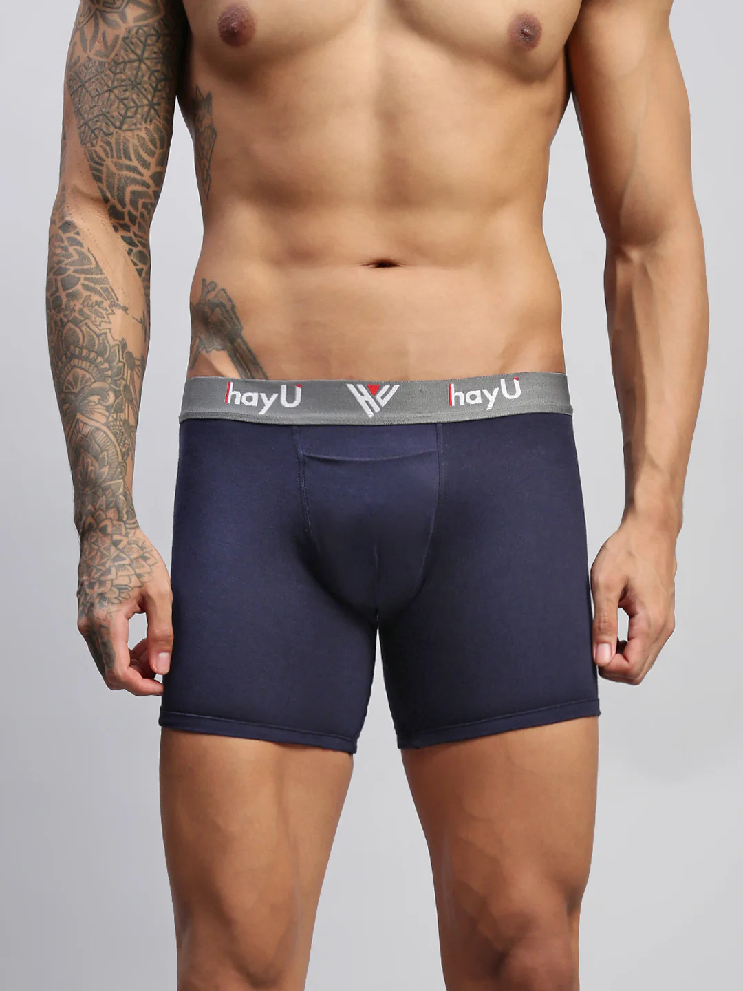 Men Cotton Elastane Boxer Briefs - Image 2